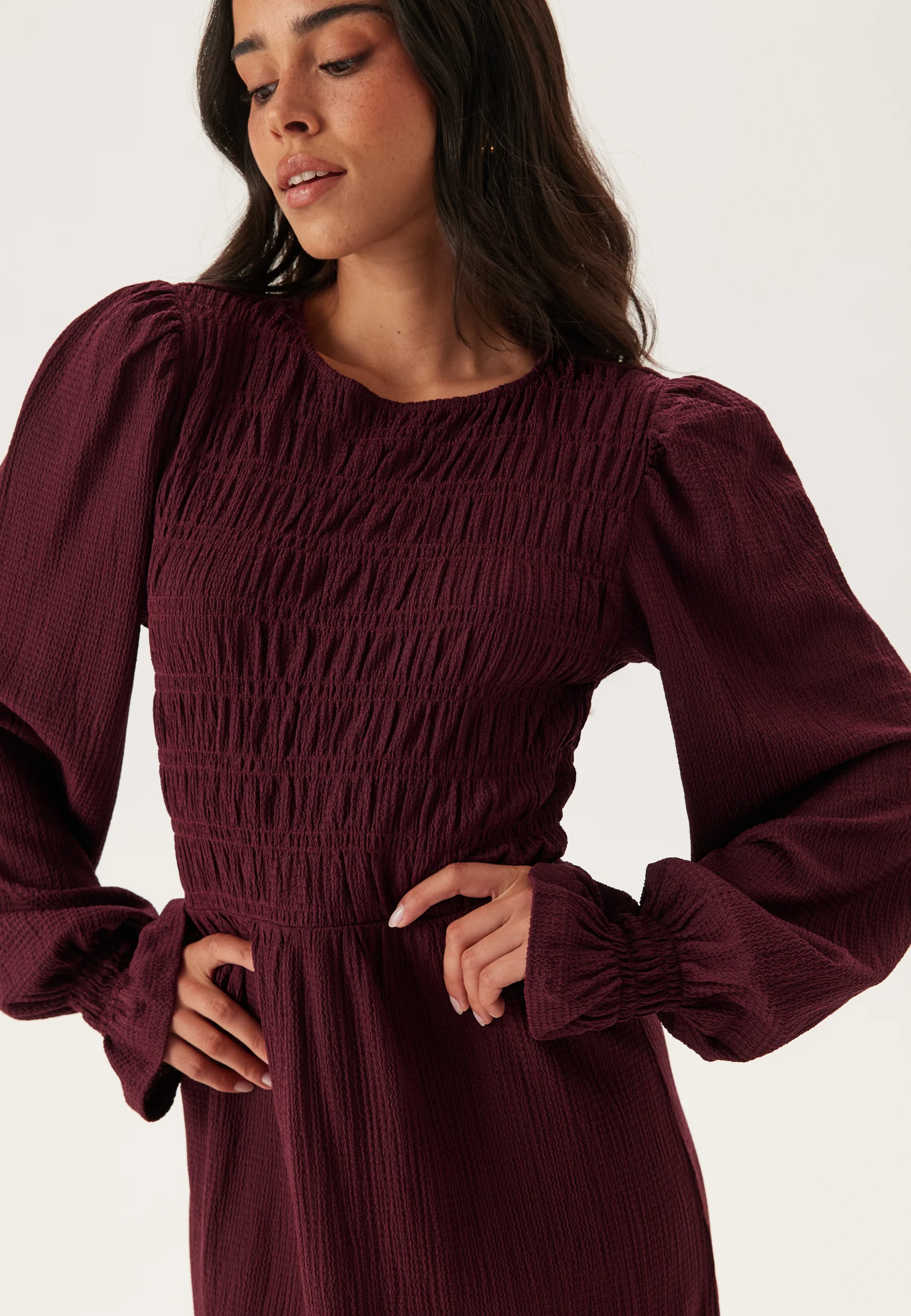 Long Sleeve Smock Dress - Image 4