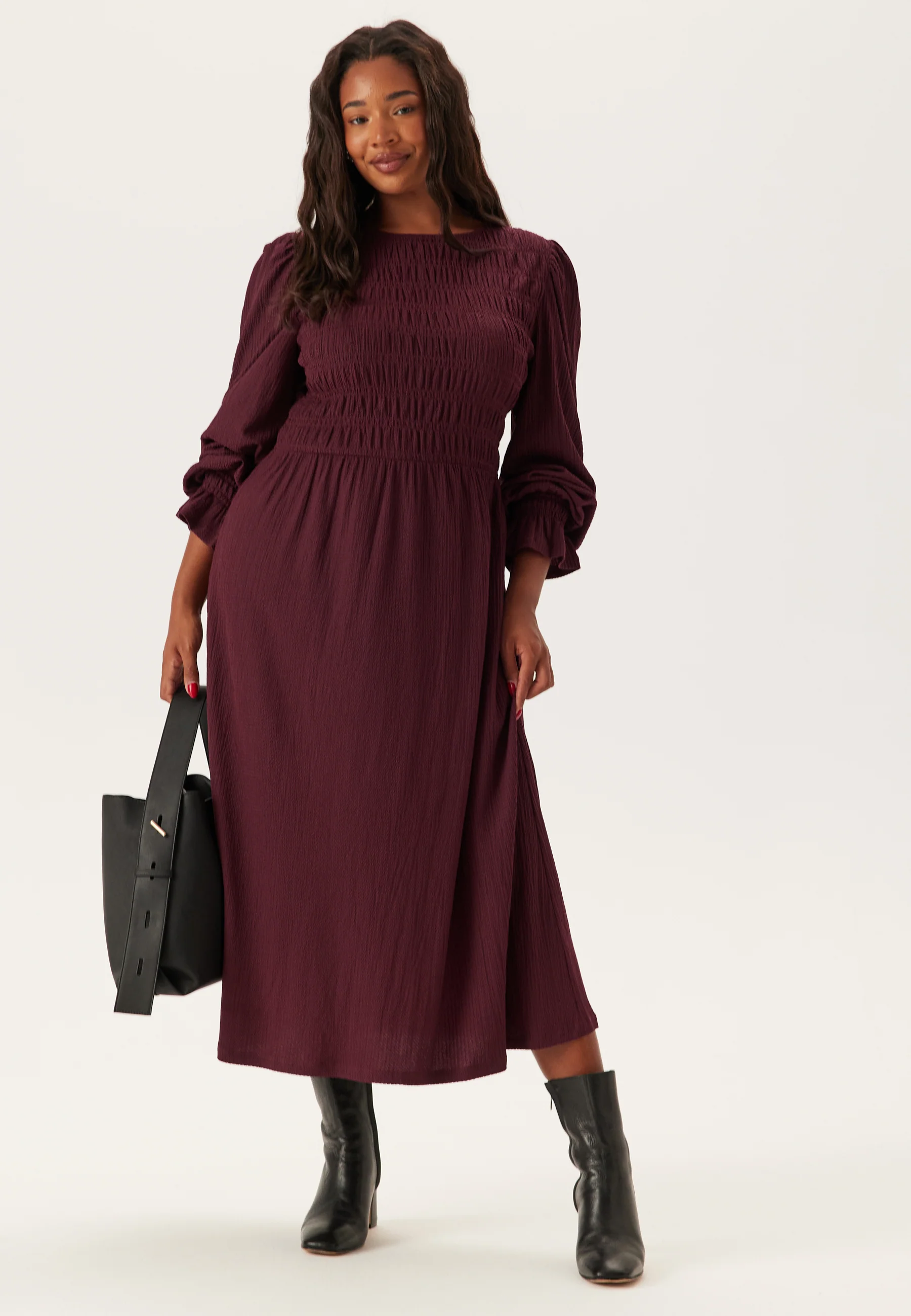 Long Sleeve Smock Dress - Image 6