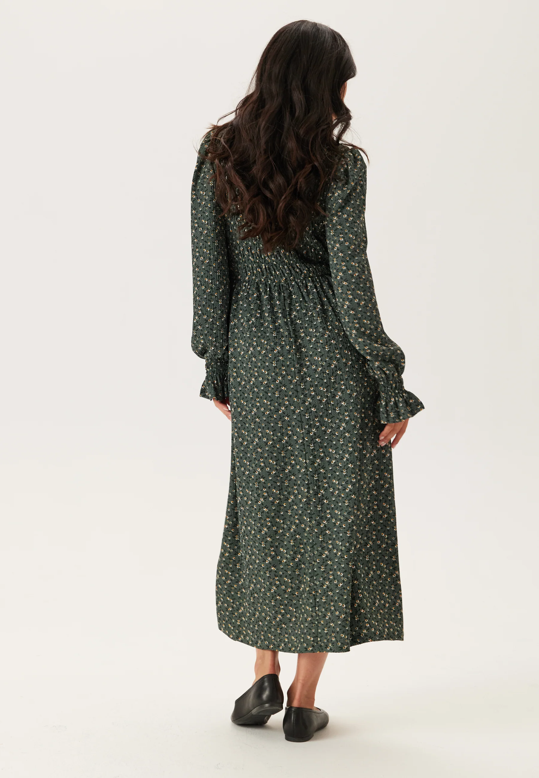 Long Sleeve Smock Dress - Image 2