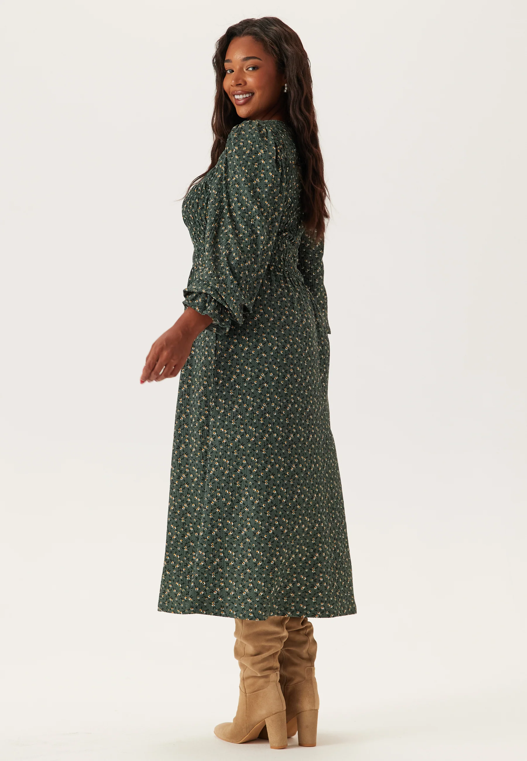 Long Sleeve Smock Dress - Image 6