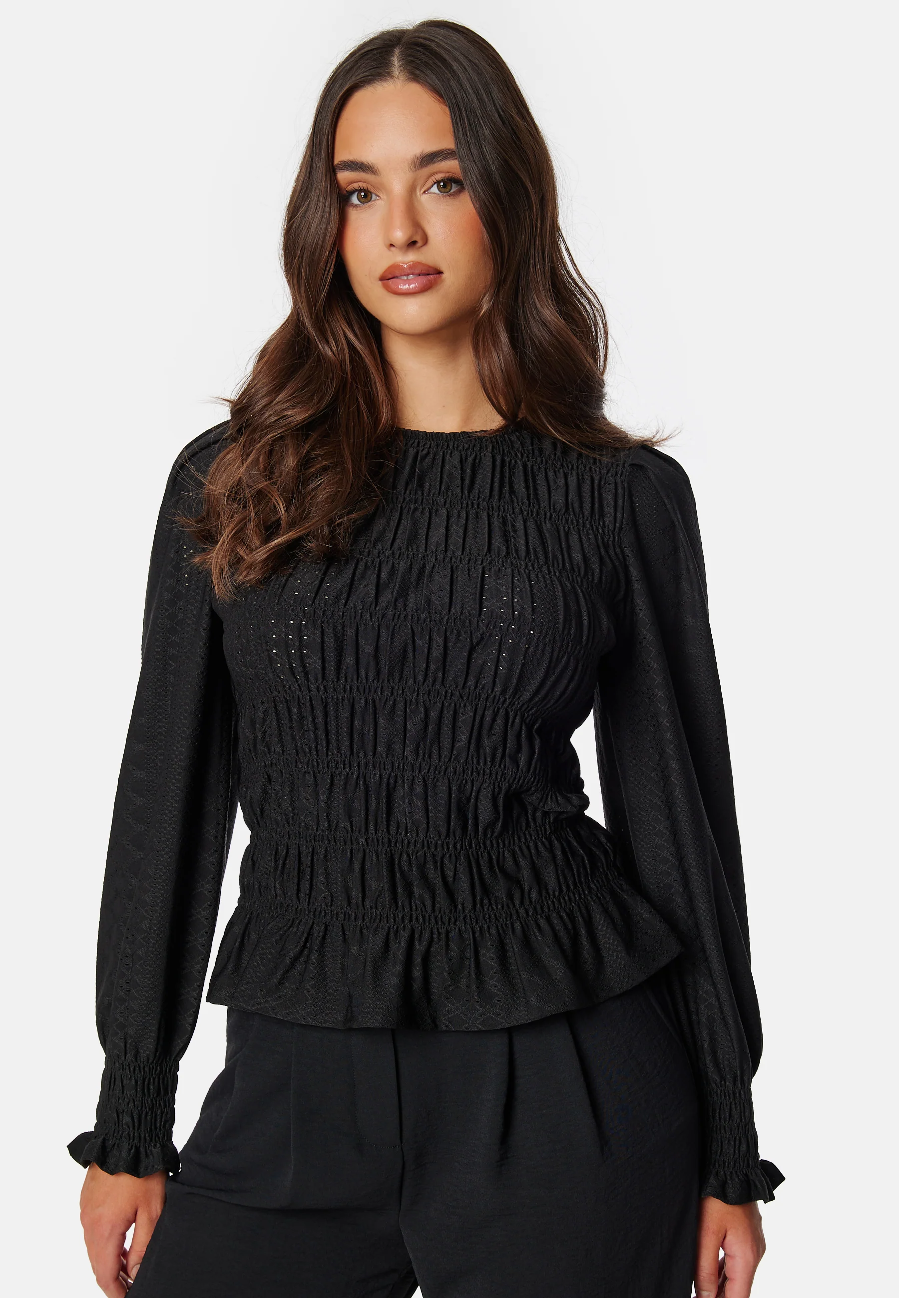Long Sleeve Smock Top