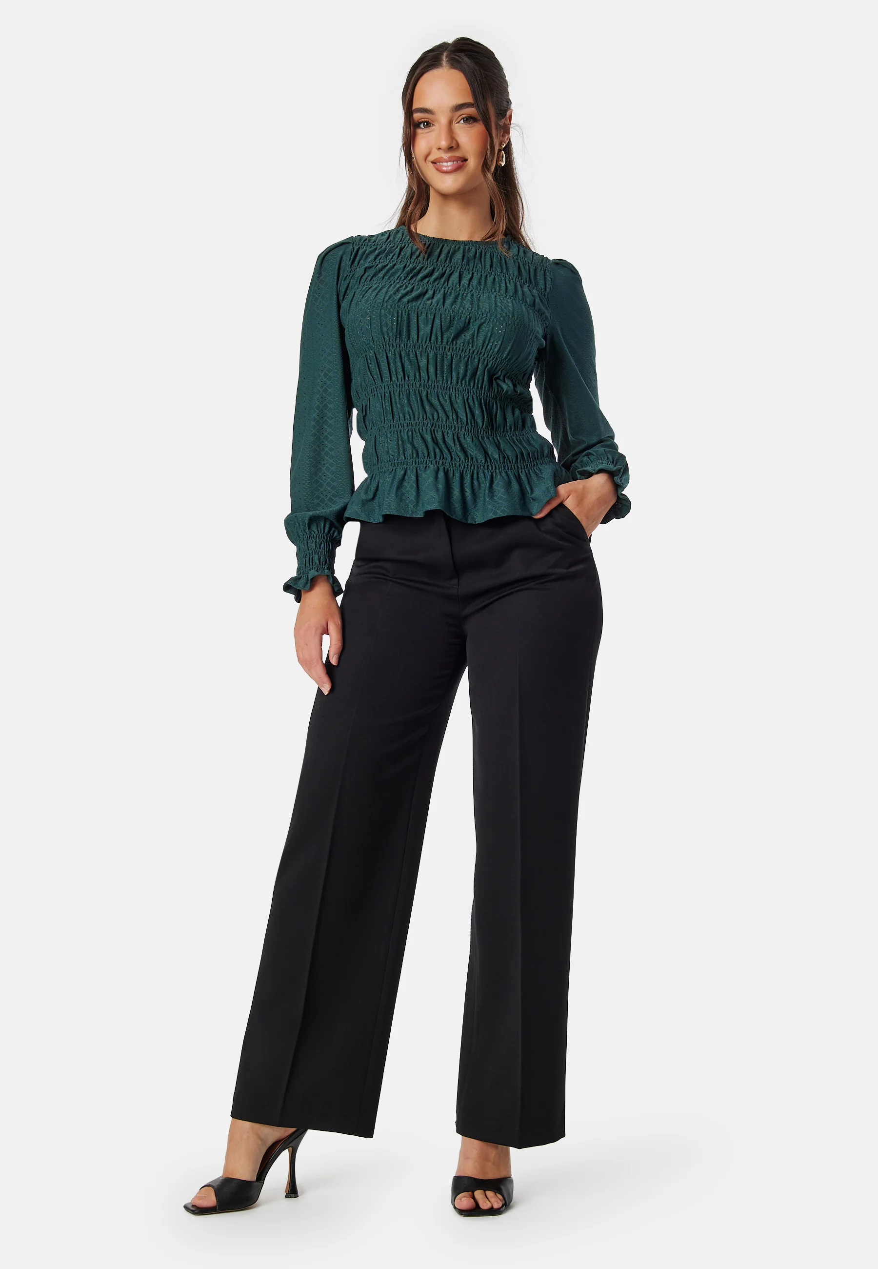Long Sleeve Smock Top - Image 3
