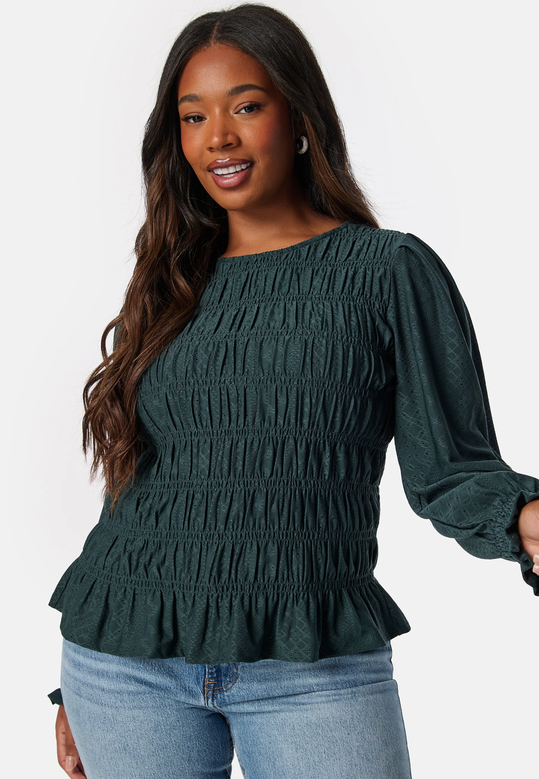 Long Sleeve Smock Top - Image 5