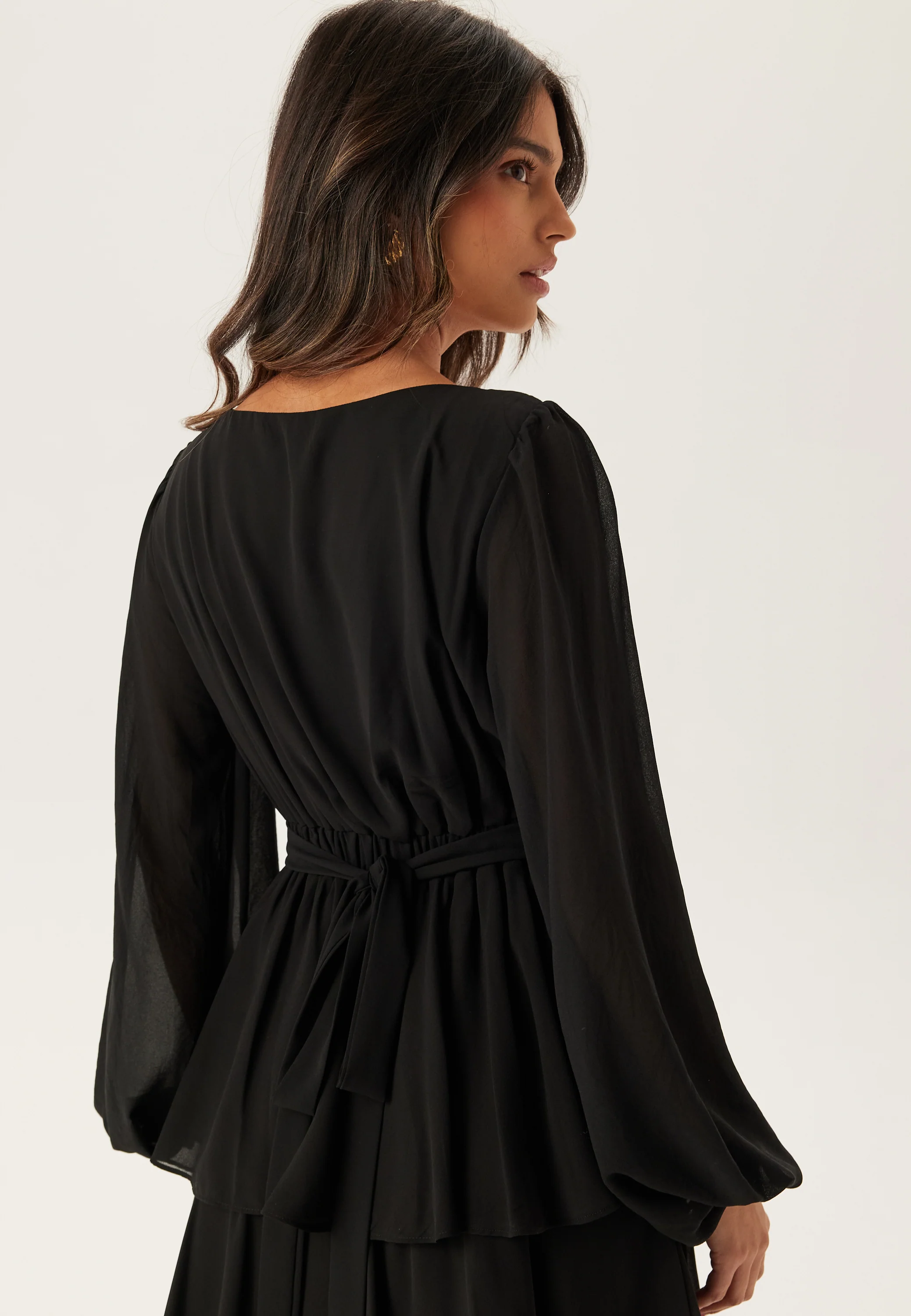 Long Sleeve Tiered Maxi Dress - Image 3