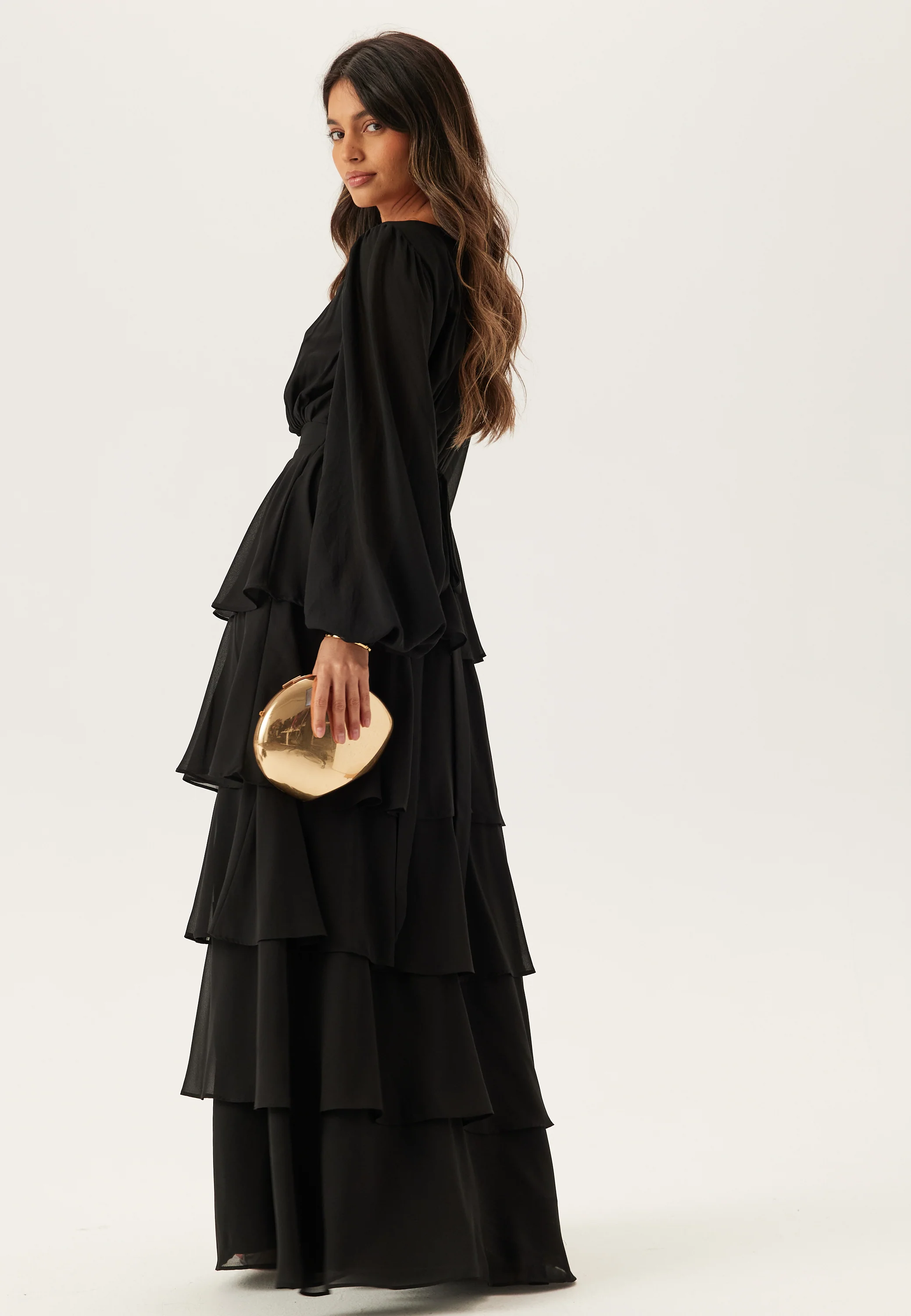 Long Sleeve Tiered Maxi Dress - Image 4