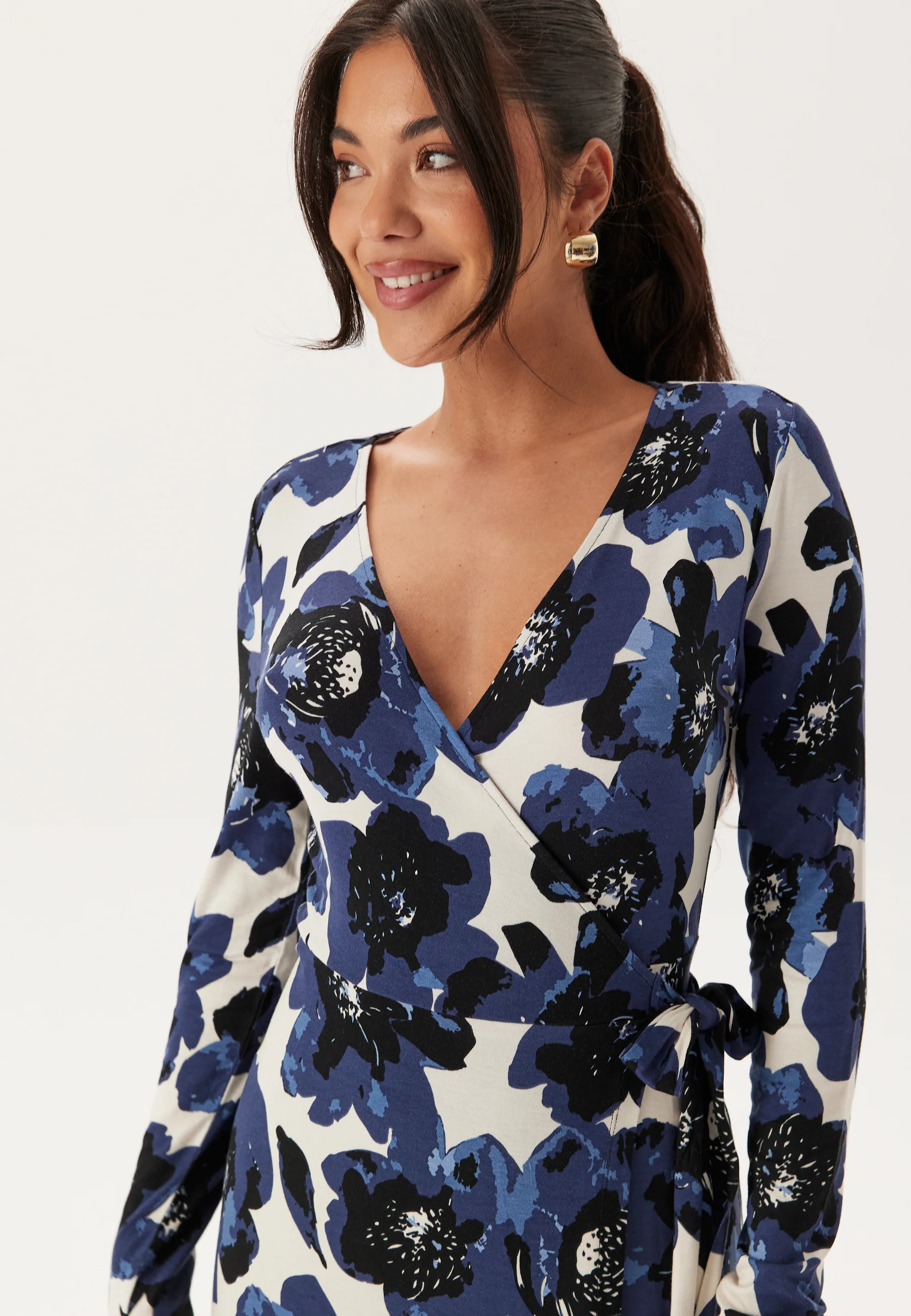 Long Sleeve Wrap Dress - Image 4
