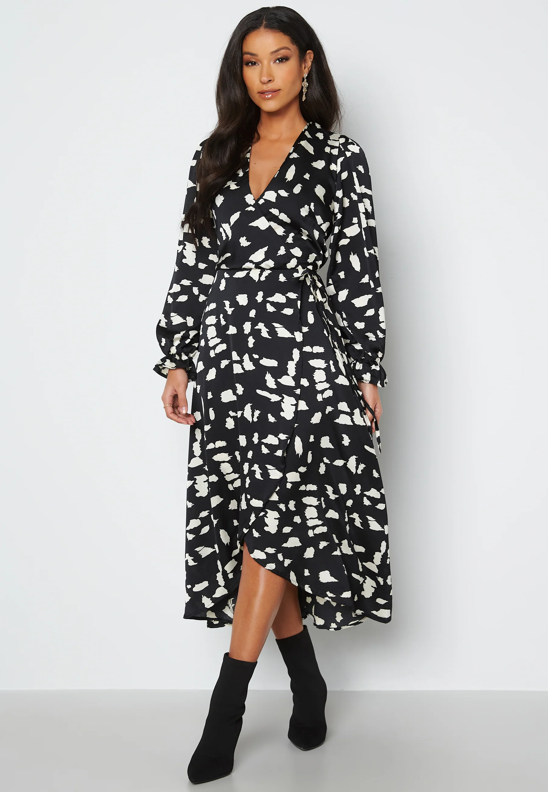 Long Sleeve Wrap Maxi Dress - Image 2