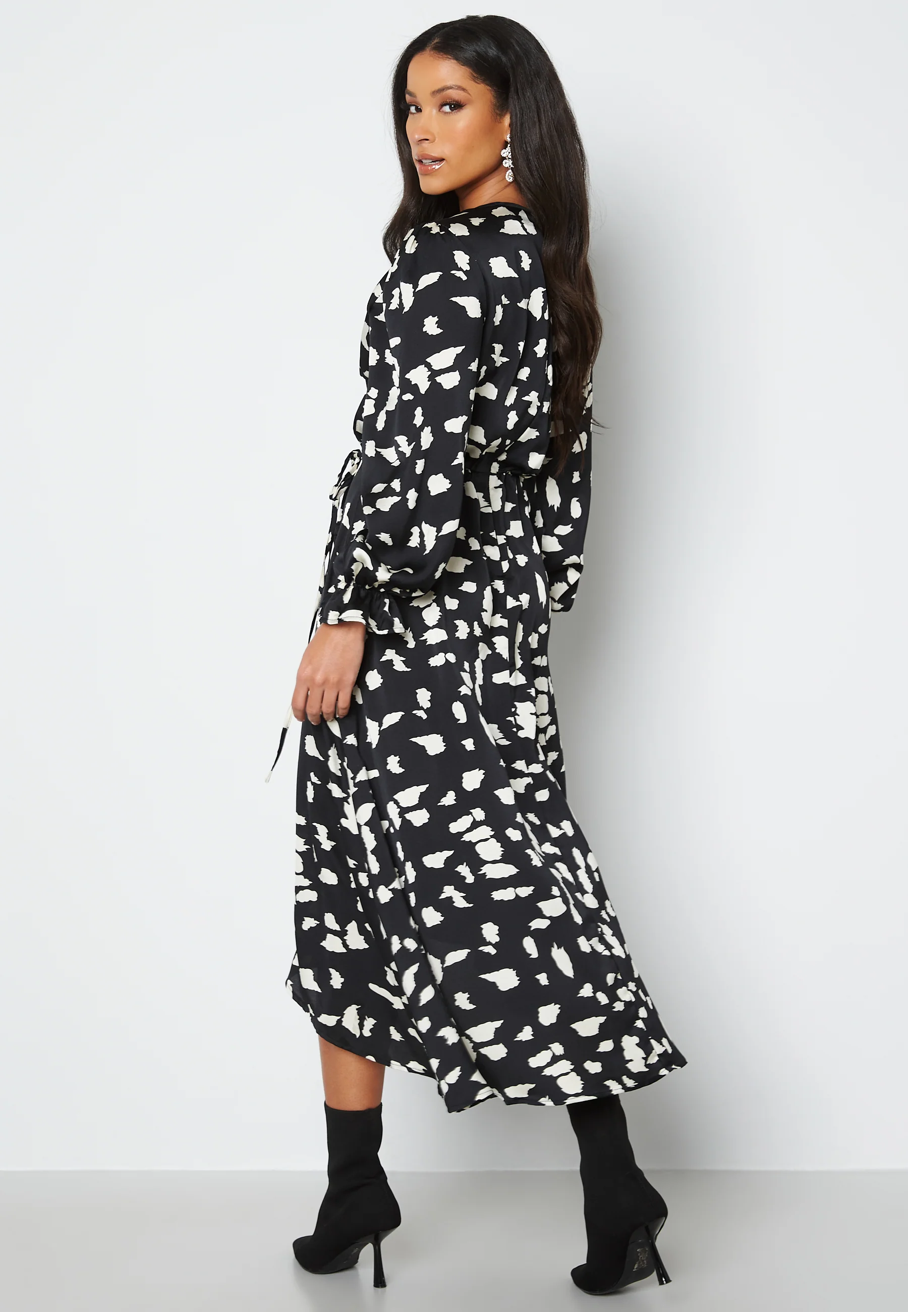 Long Sleeve Wrap Maxi Dress - Image 3