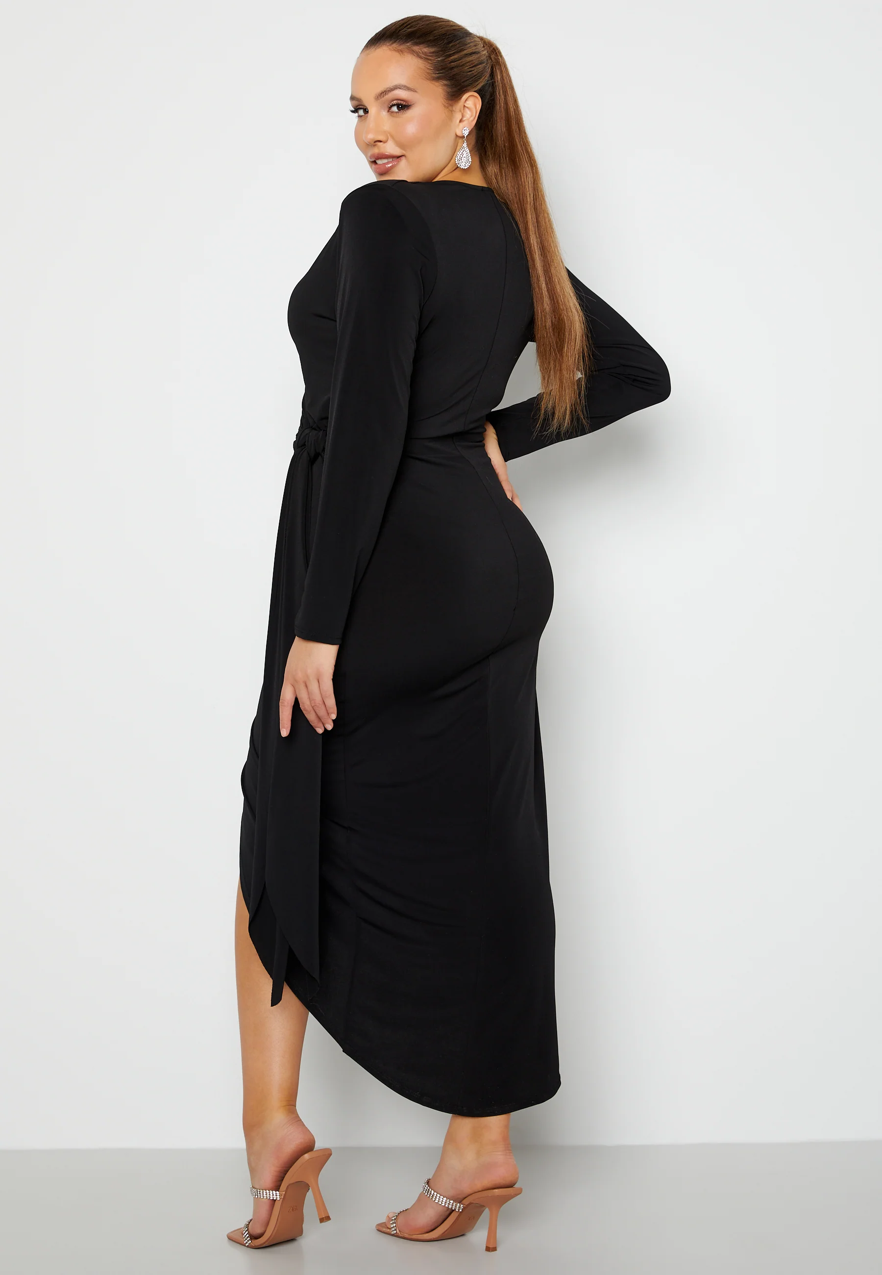 Long Sleeve Wrap Maxi Dress - Image 2