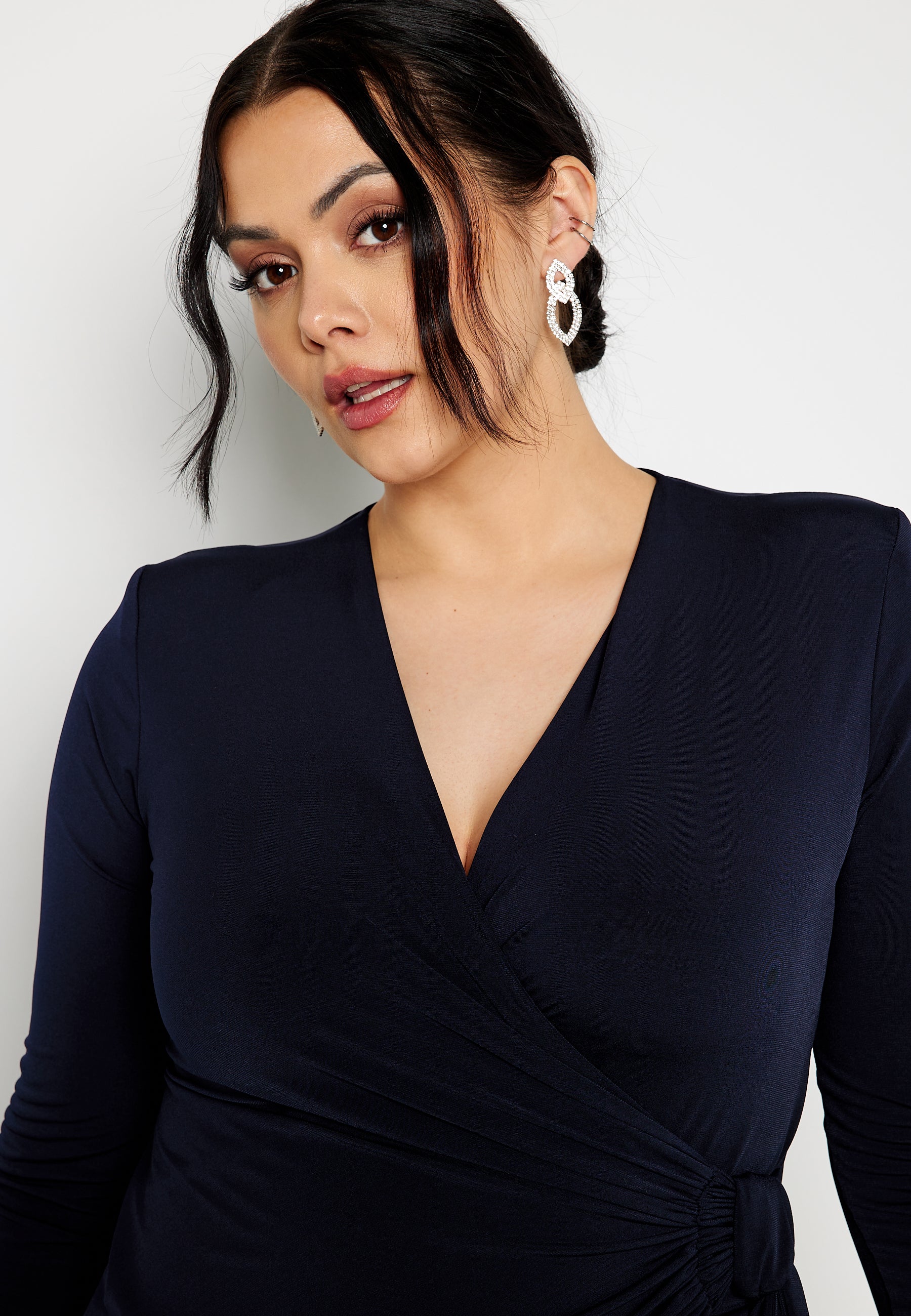 Long Sleeve Wrap Maxi Dress - Image 4