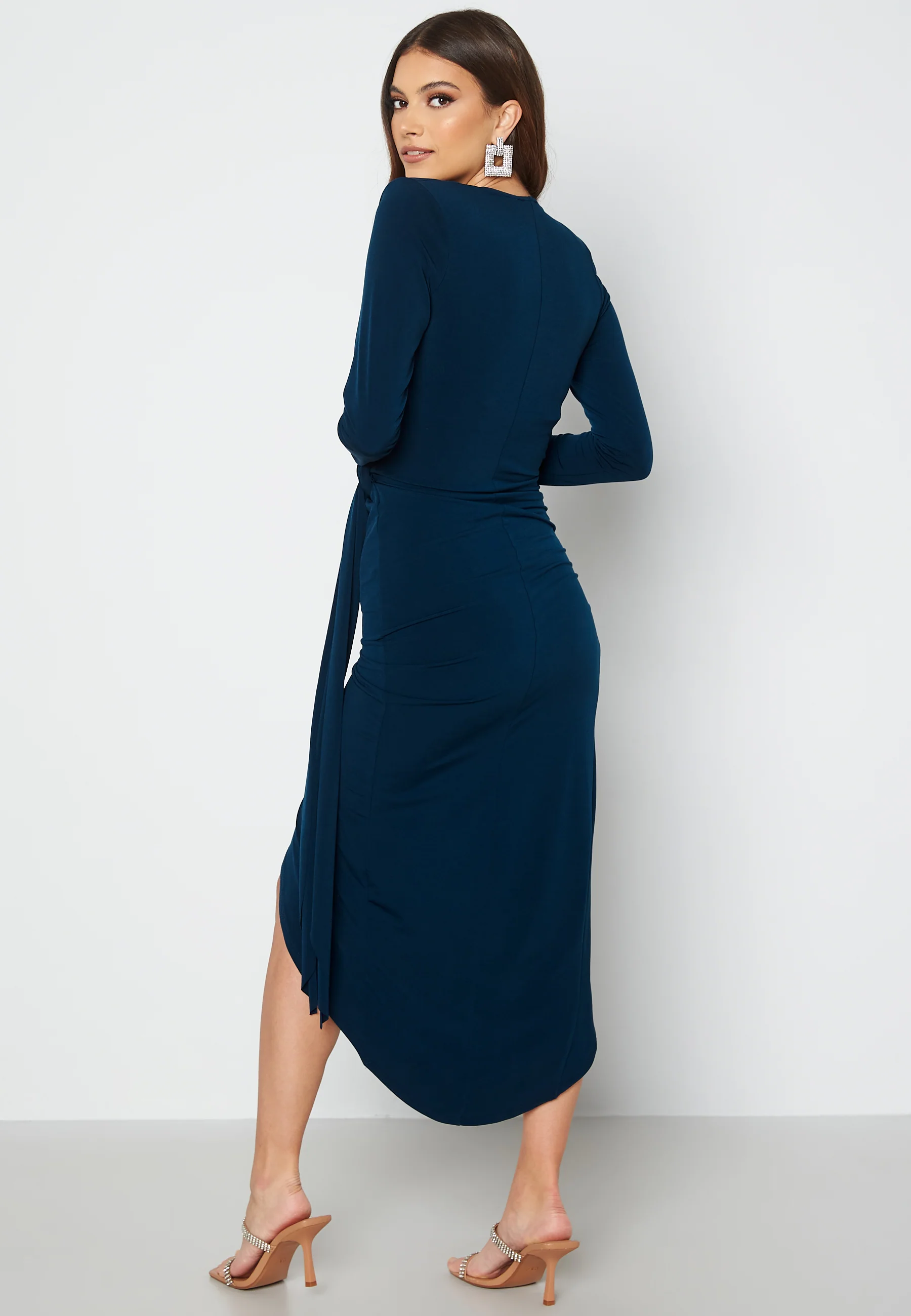 Long Sleeve Wrap Maxi Dress - Image 2