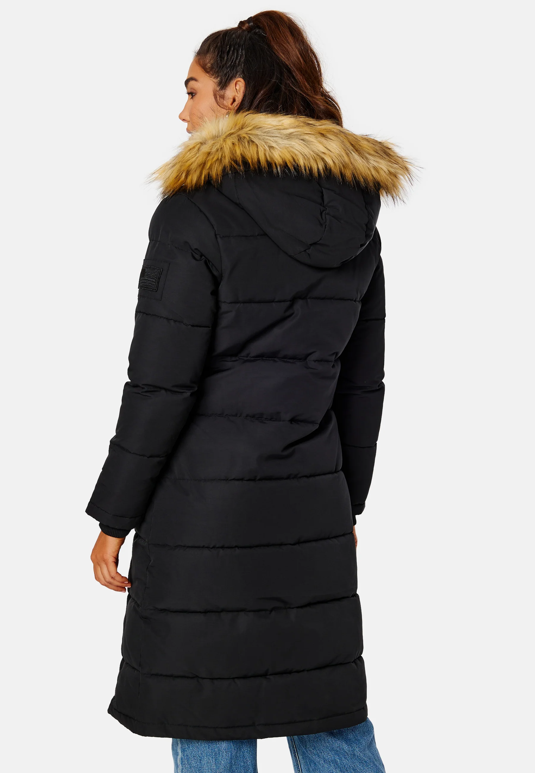 Long Slim Padded Parka - Image 3