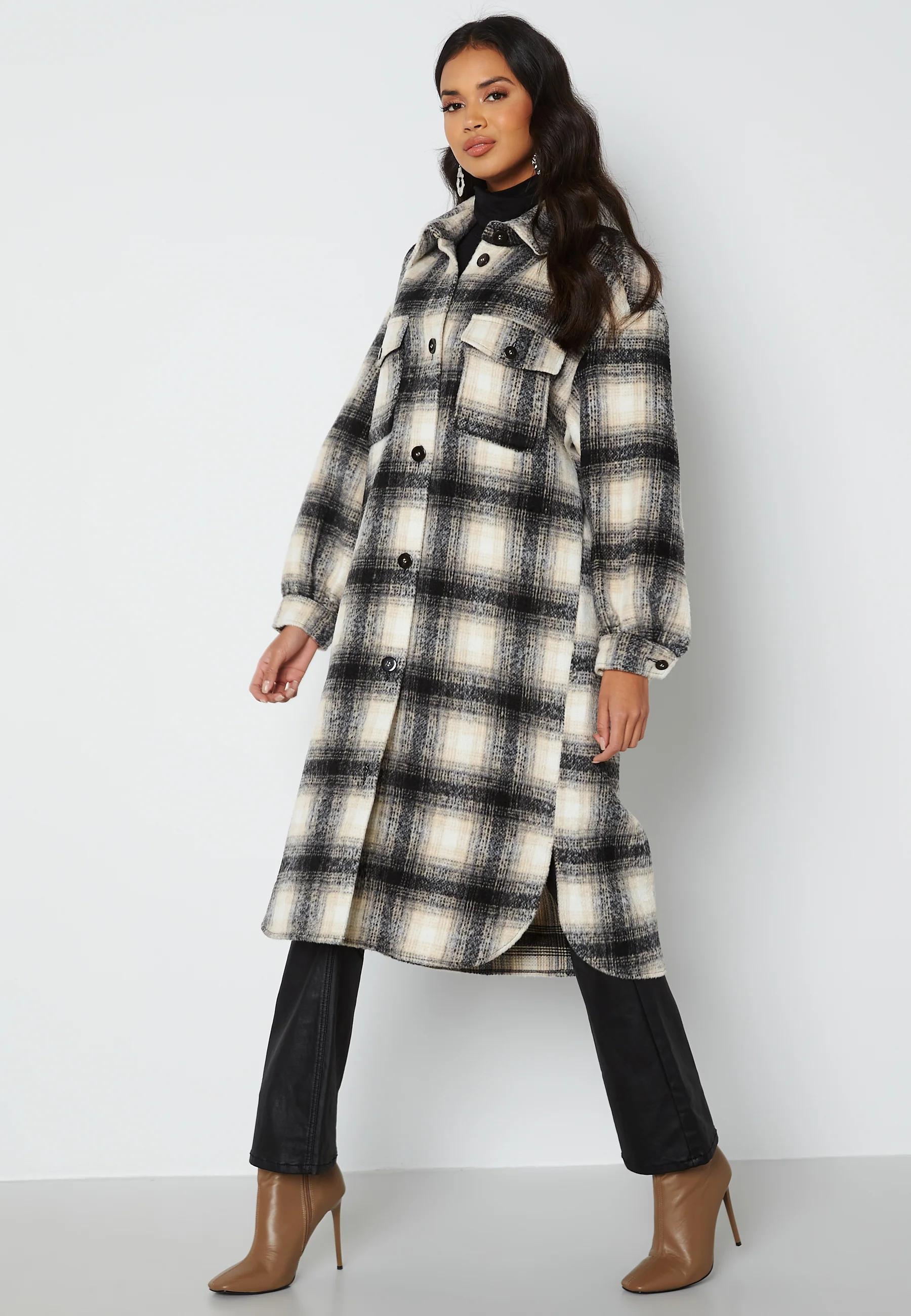 Lou Long Check Shacket - Image 2