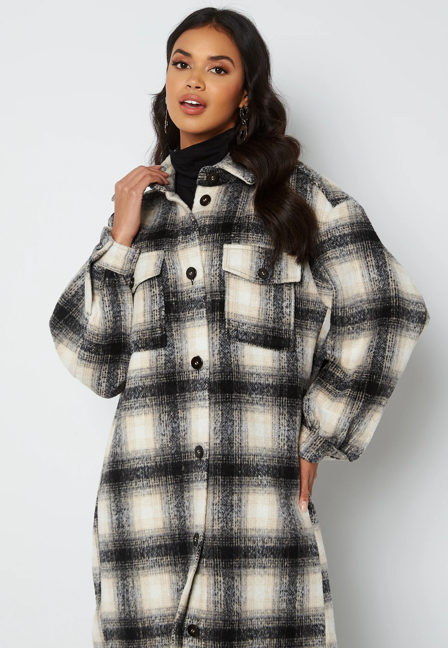 Lou Long Check Shacket - Image 4