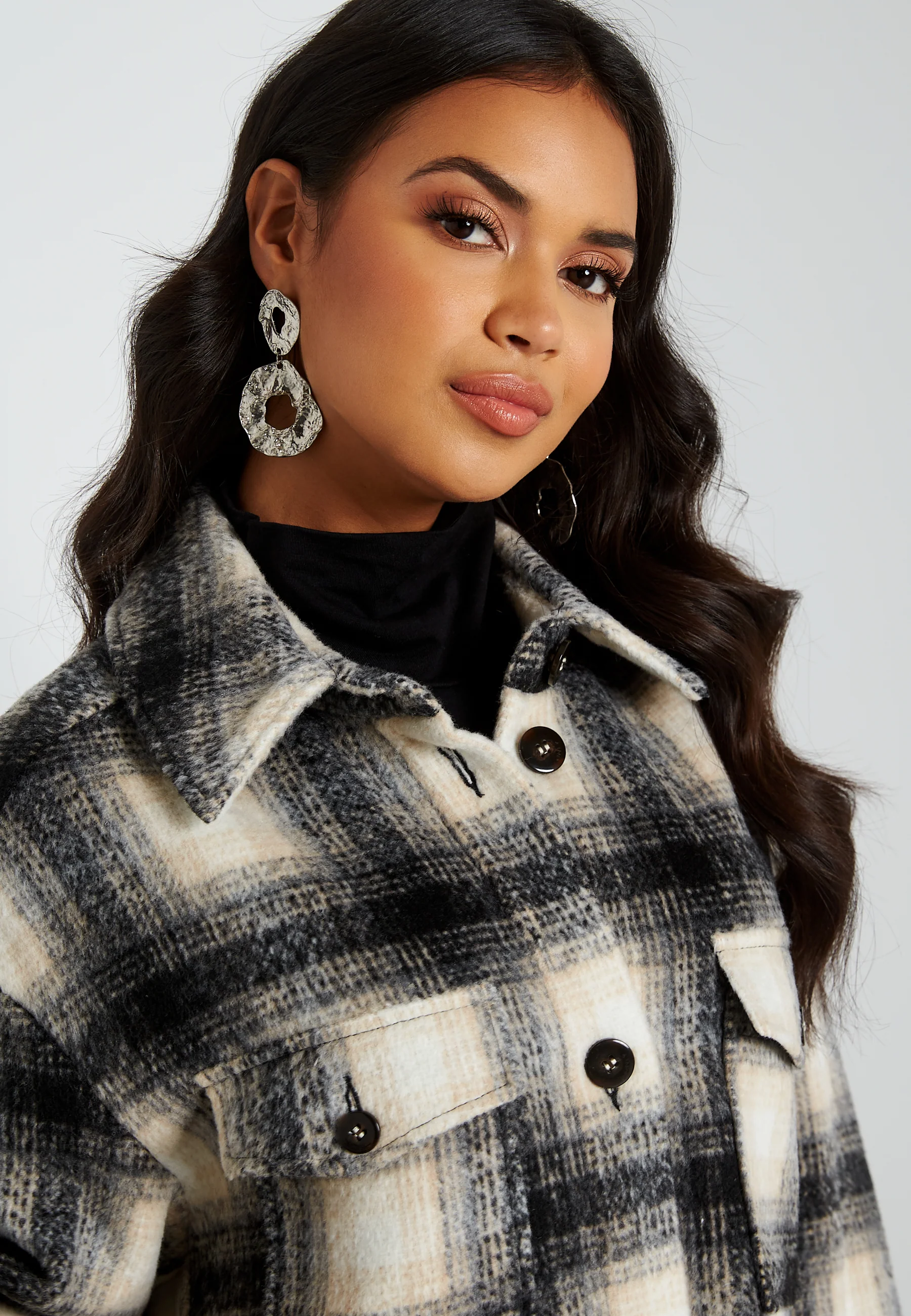 Lou Long Check Shacket - Image 5
