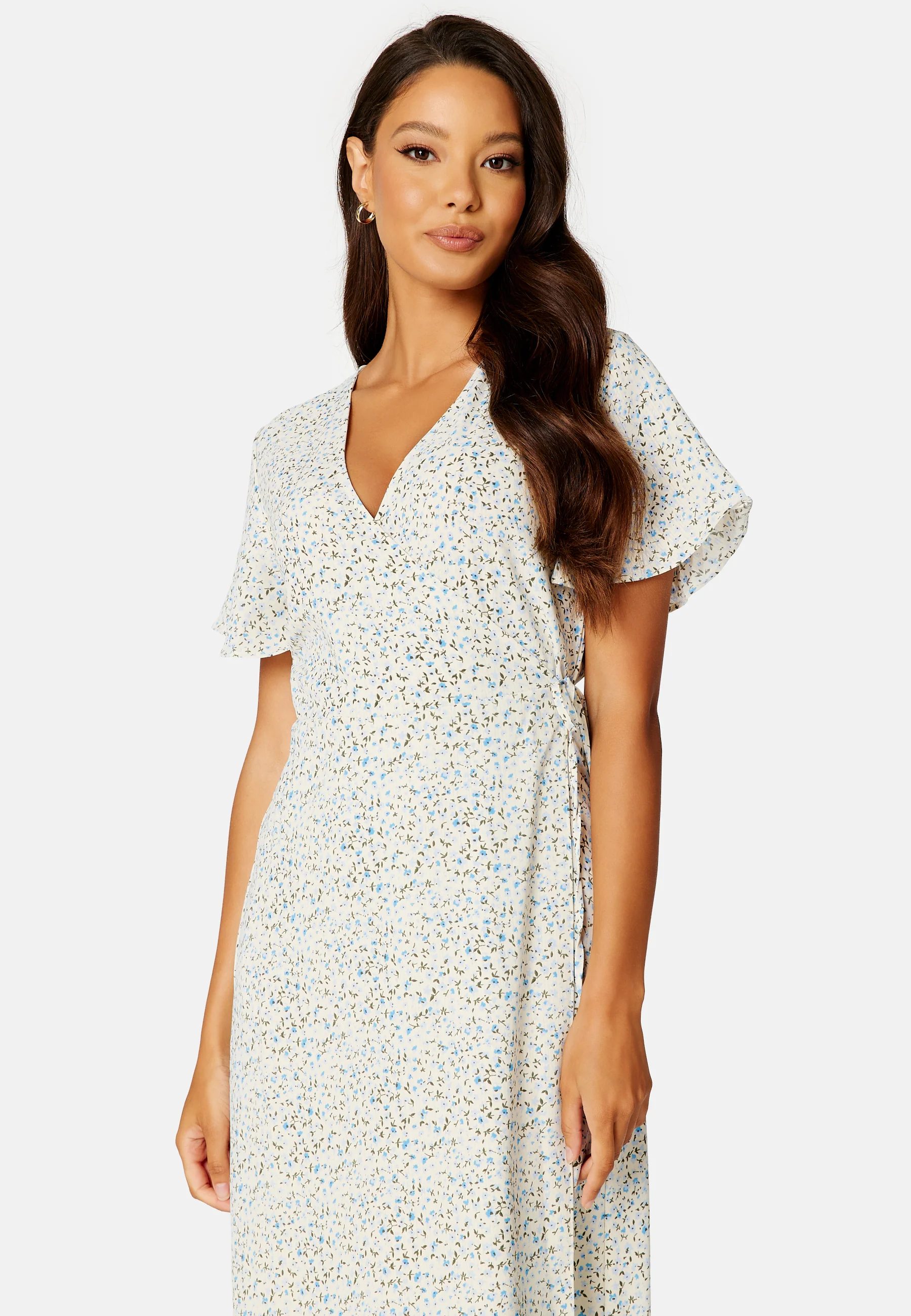 Lovie S/S Wrap Midi Dress - Image 3
