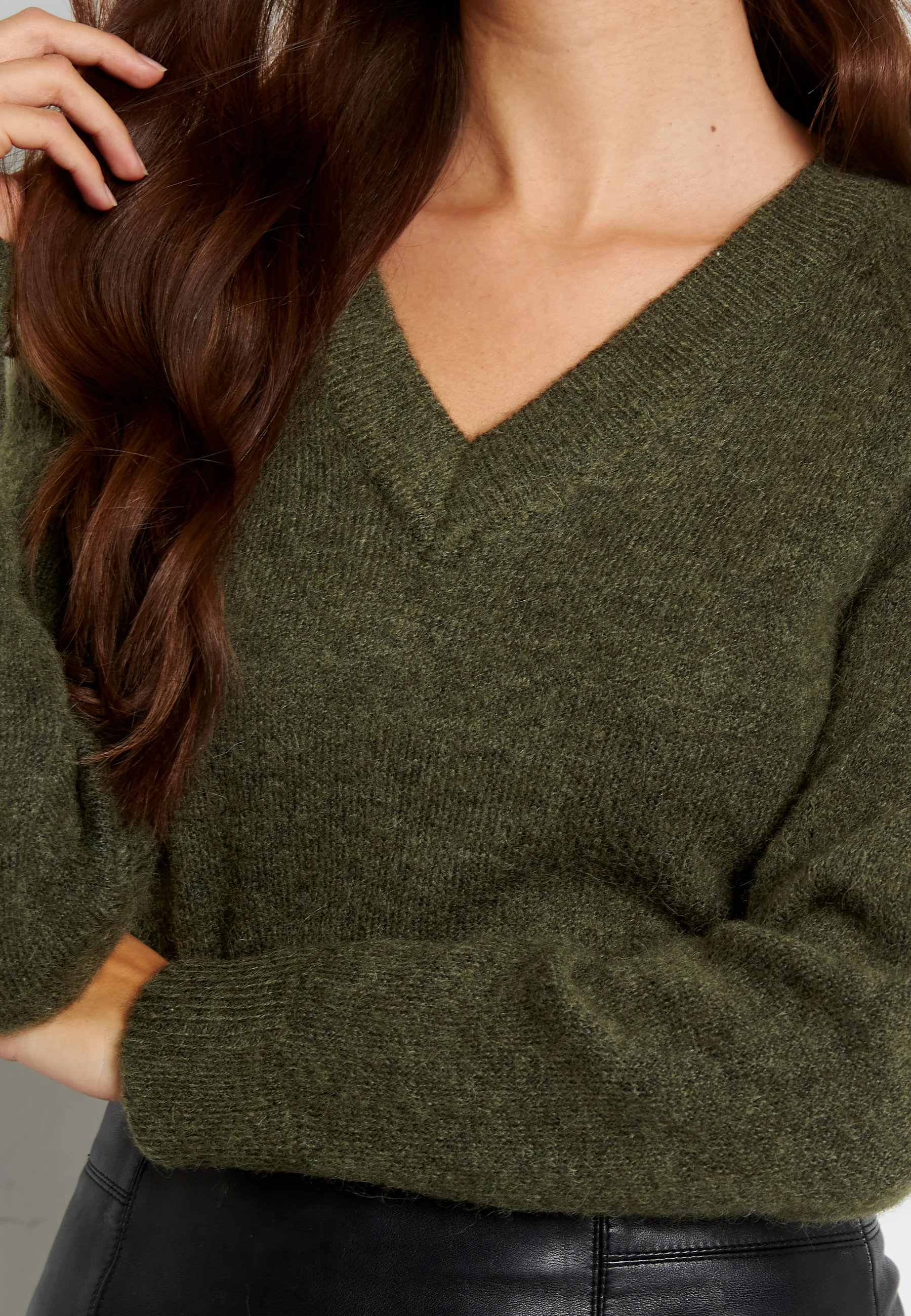 Lulu LS Knit V-Neck - Image 5