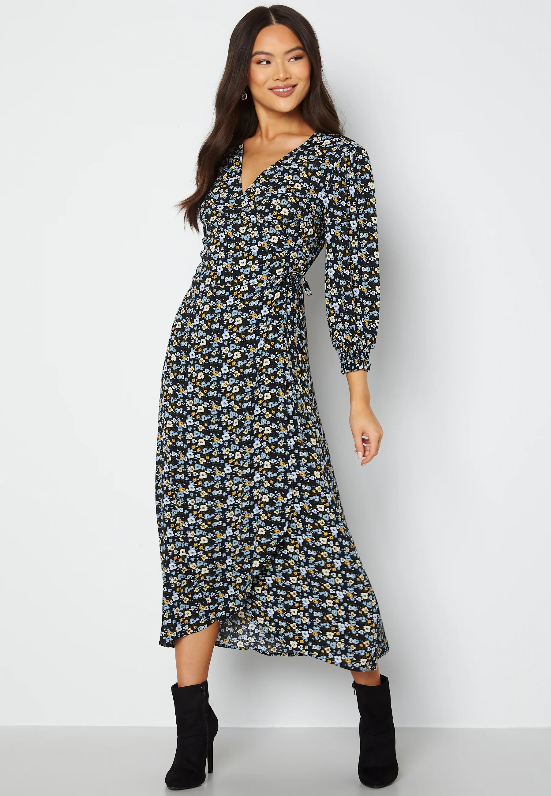 Lupisk 3/4 Wrap Dress