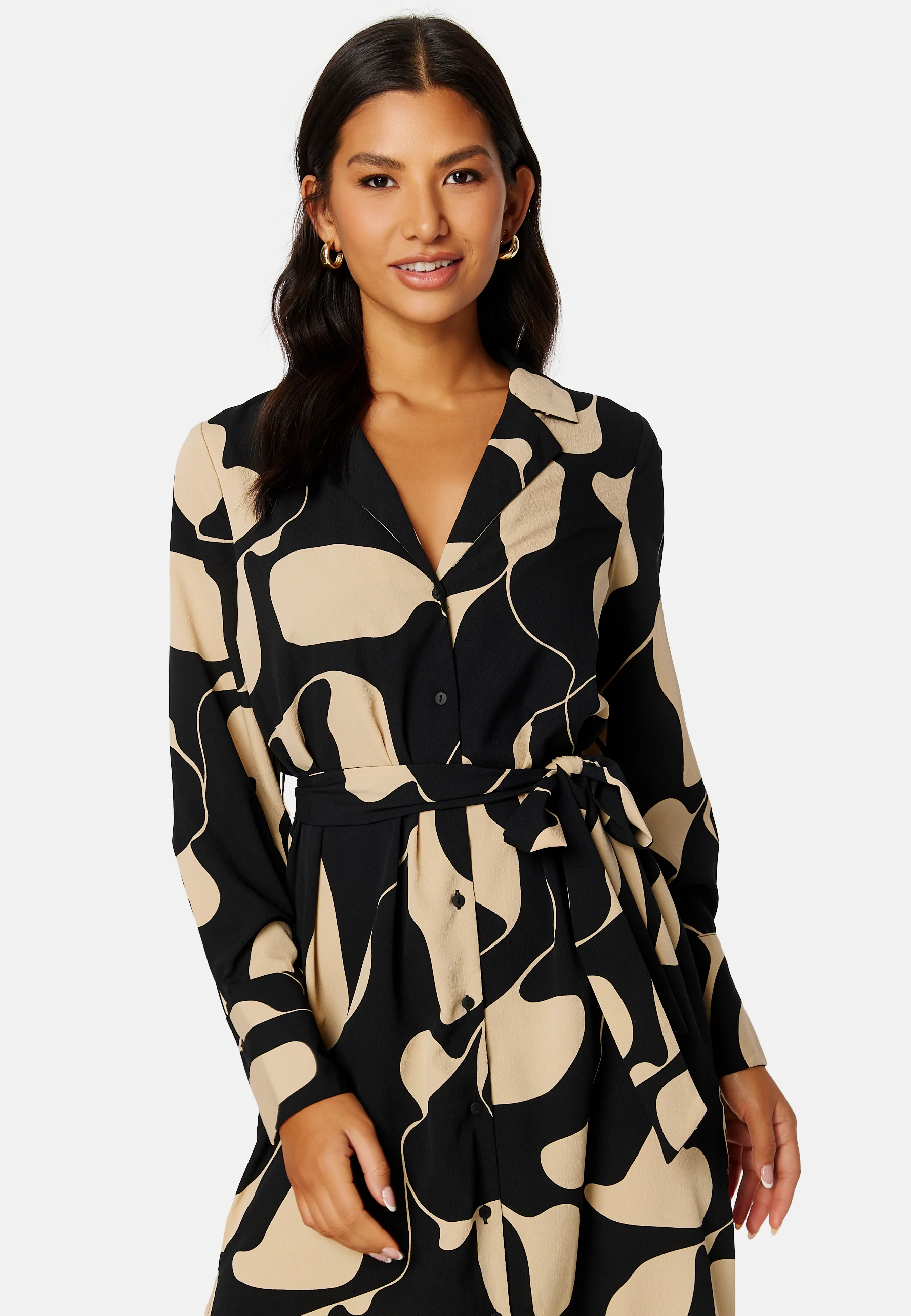 Lydia LS Calf Shirt Dress - Image 2