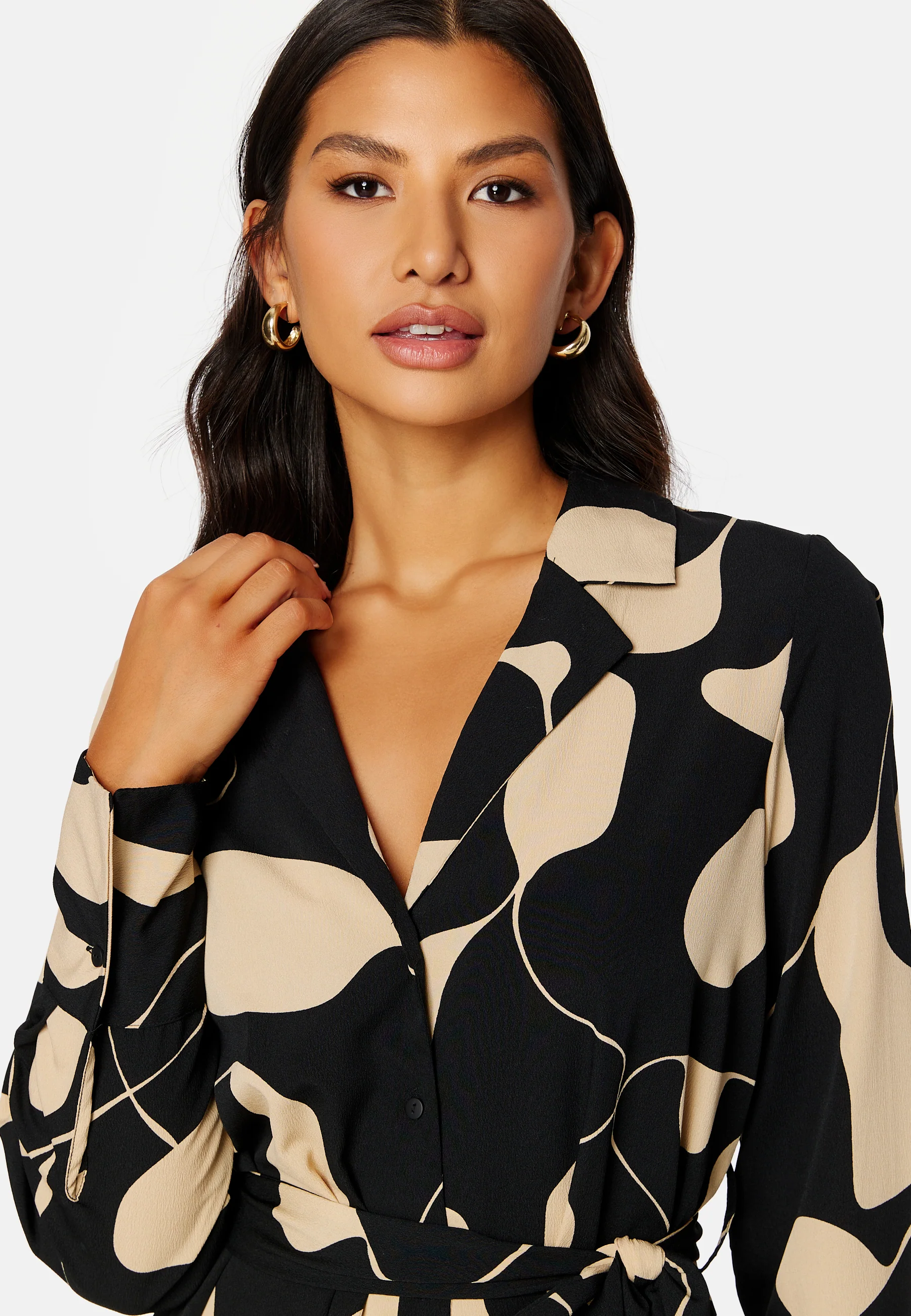 Lydia LS Calf Shirt Dress - Image 4