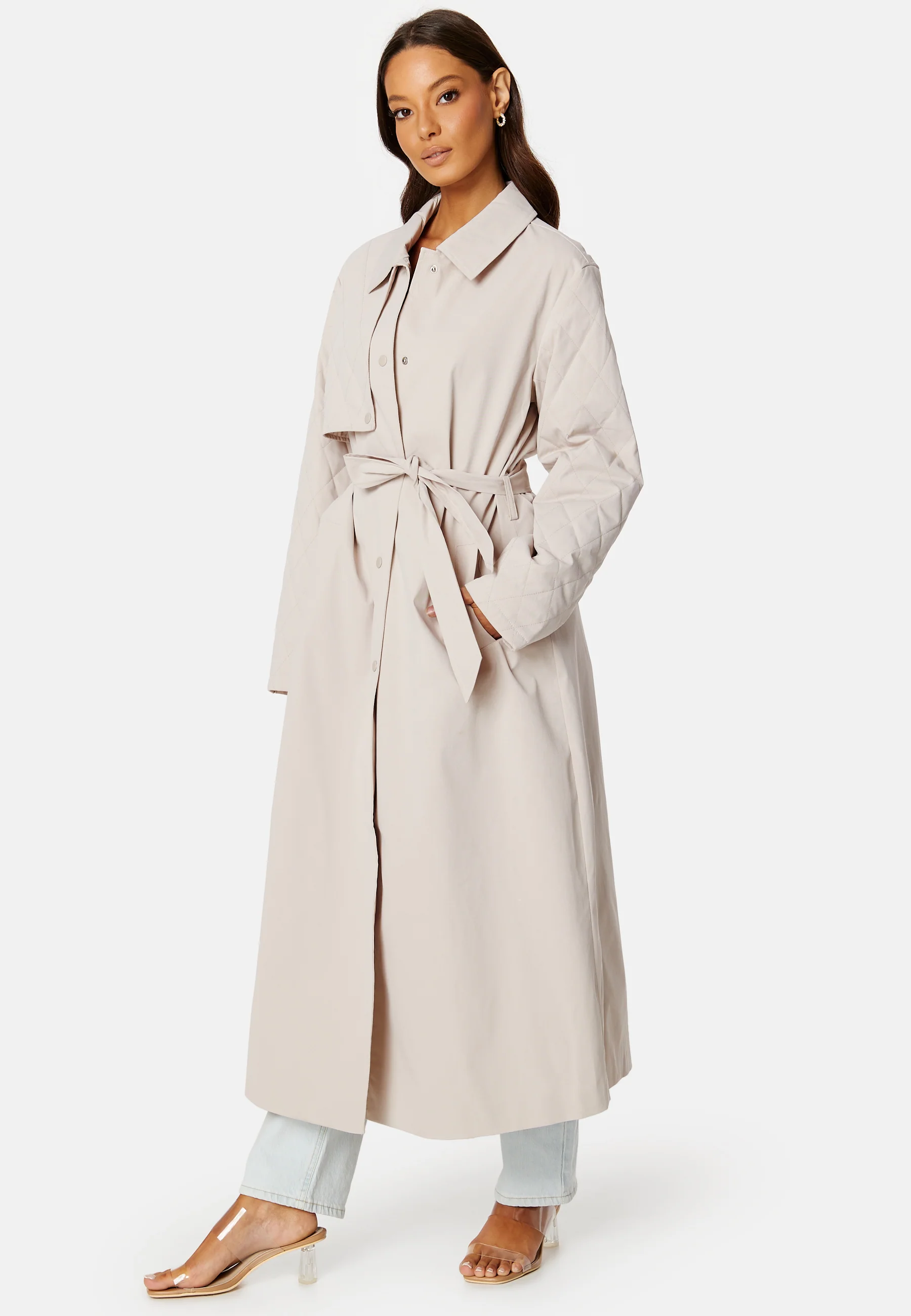 Lyng Mix Quiltted Trenchcoat - Image 3