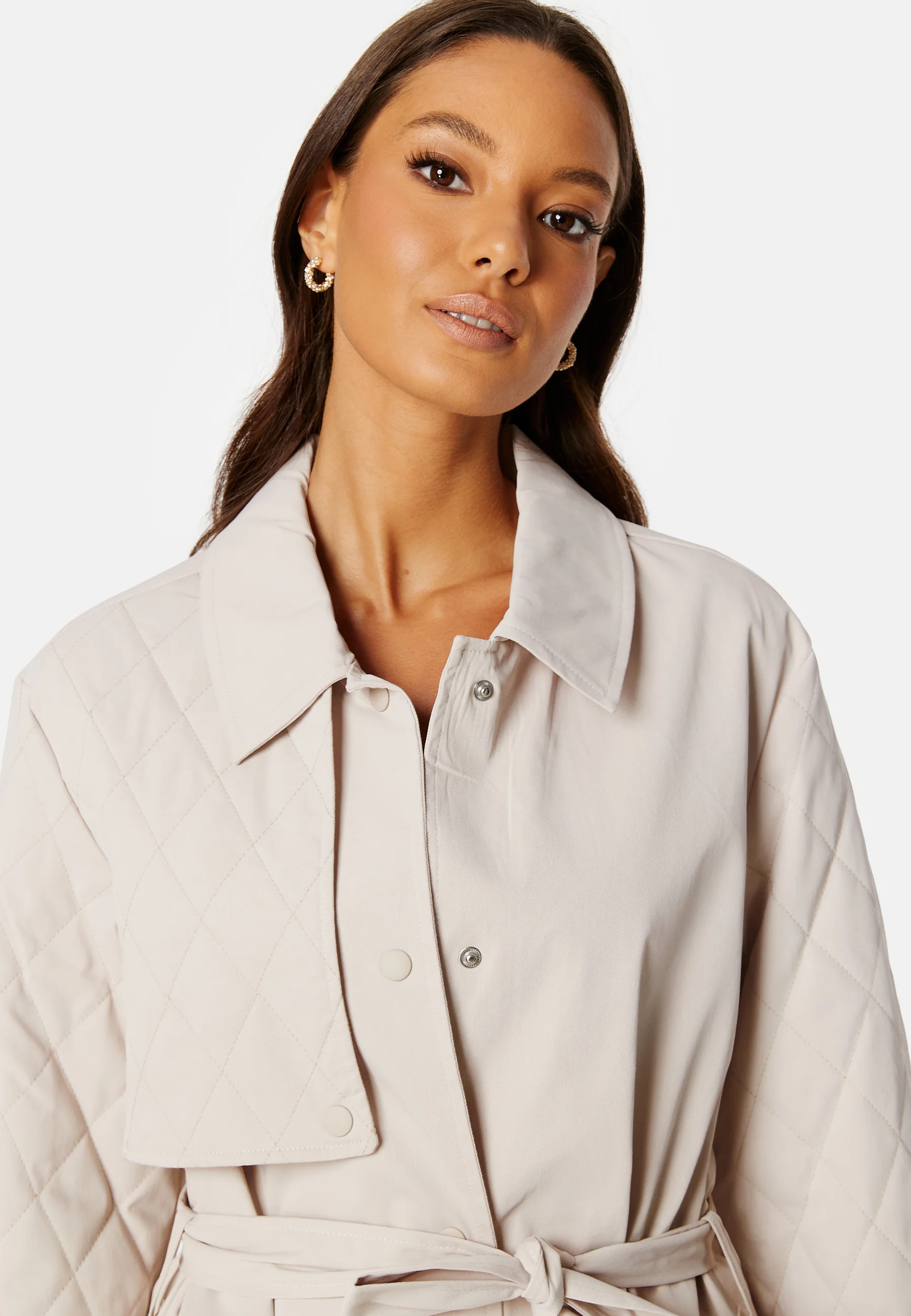 Lyng Mix Quiltted Trenchcoat - Image 4