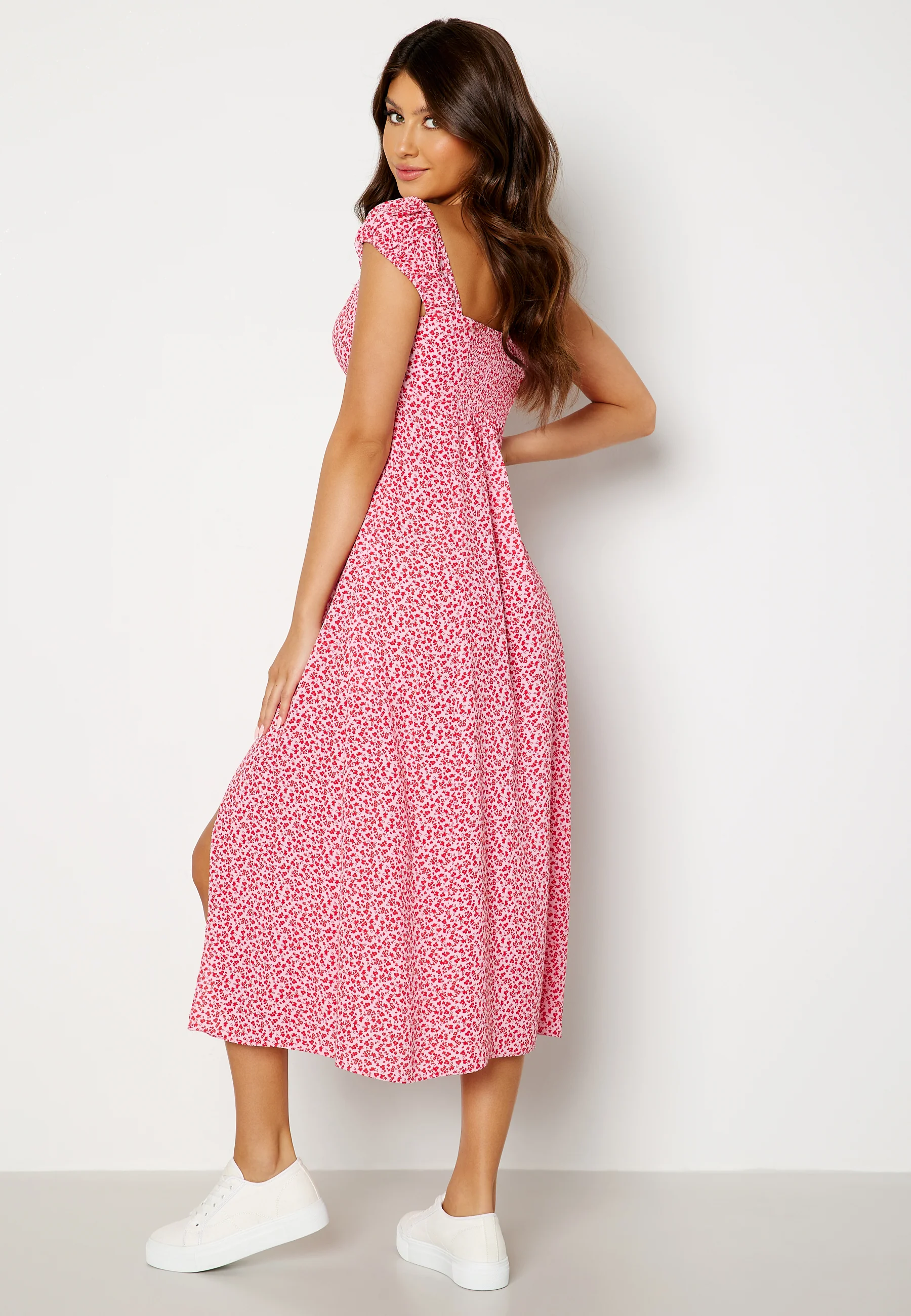 Madi Tie Front Midi Dress - Image 2