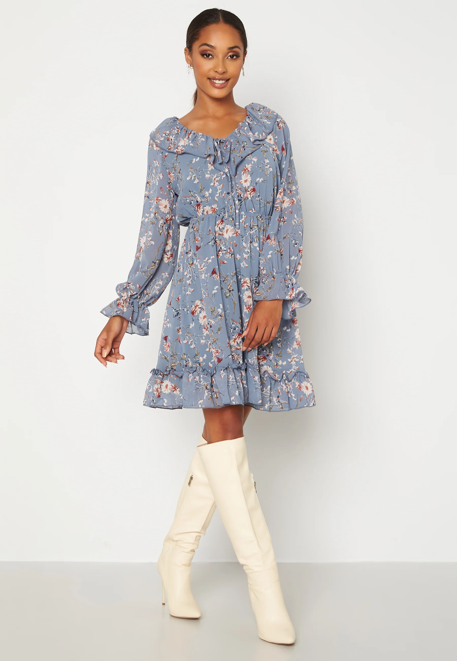 Maisie L/S Frill Dress - Image 2