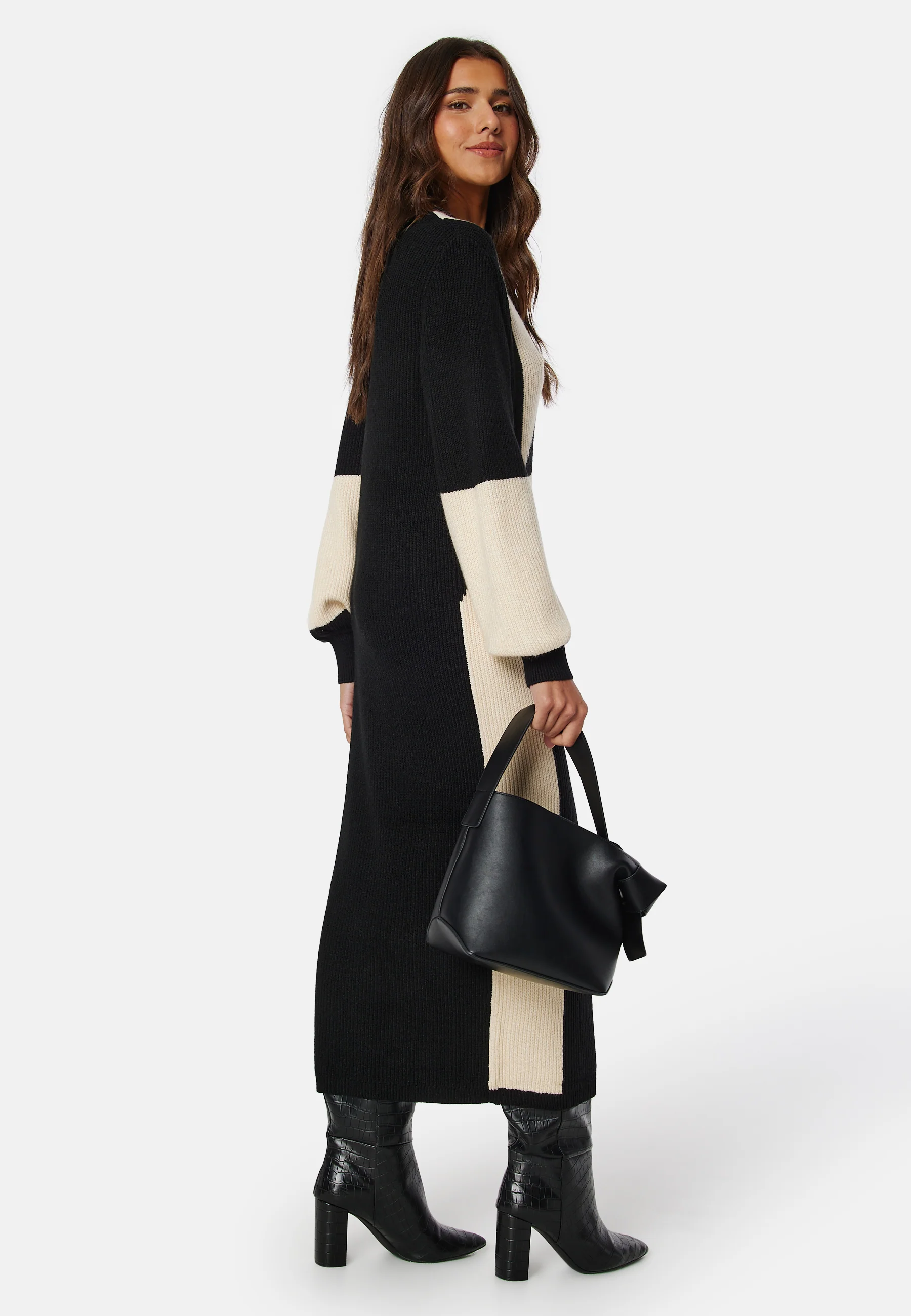 Malena L/S knit dress - Image 3
