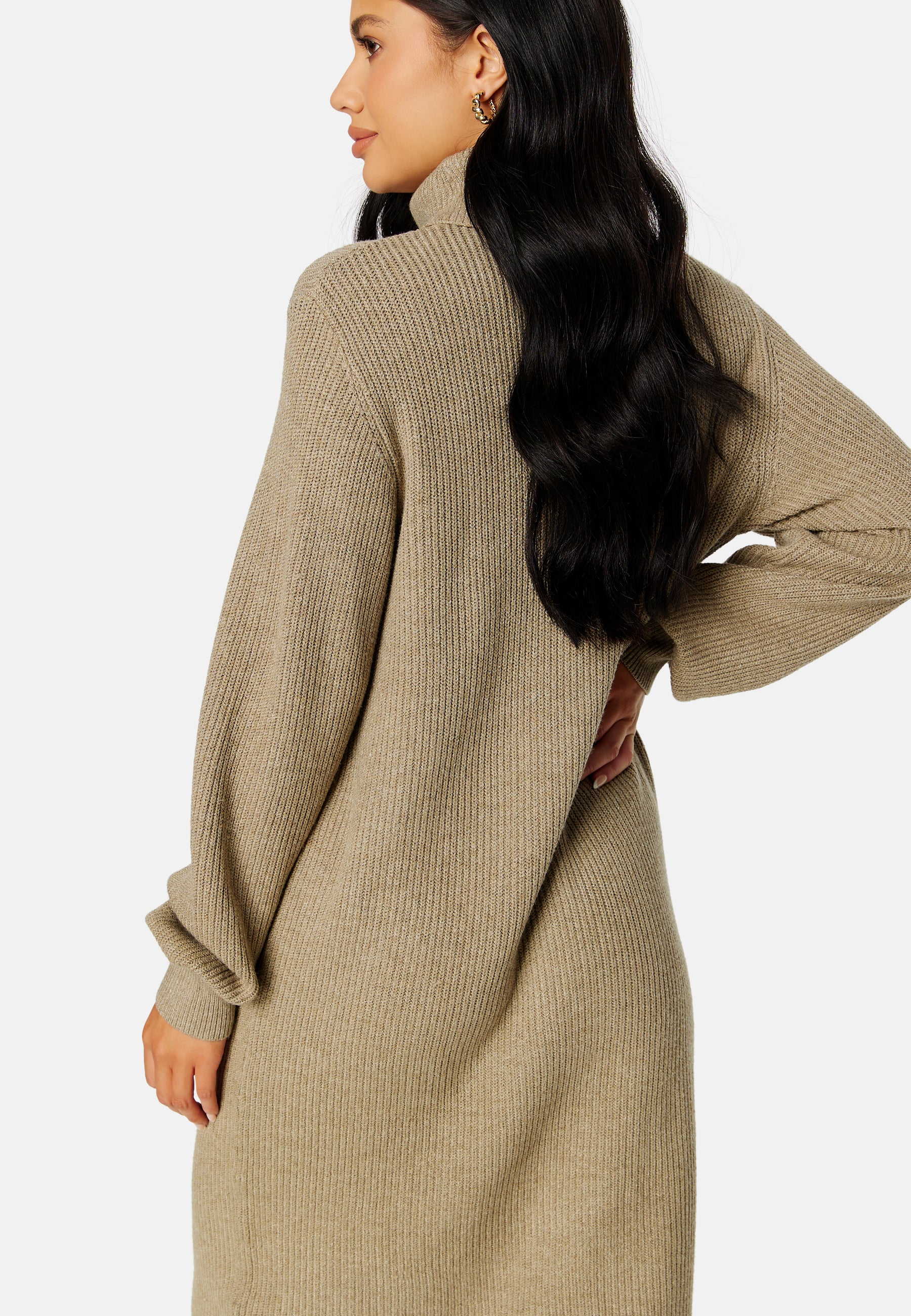 Malena L/S Rollneck Dress - Image 4