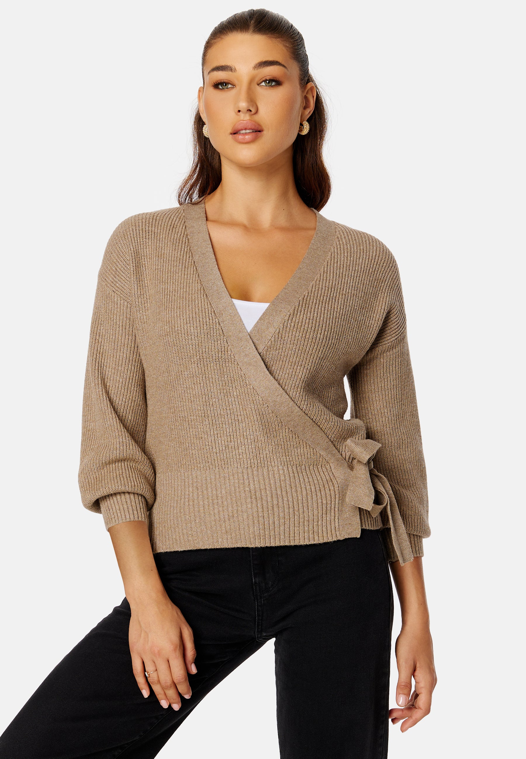 Malena L/S Wrap Cardigan