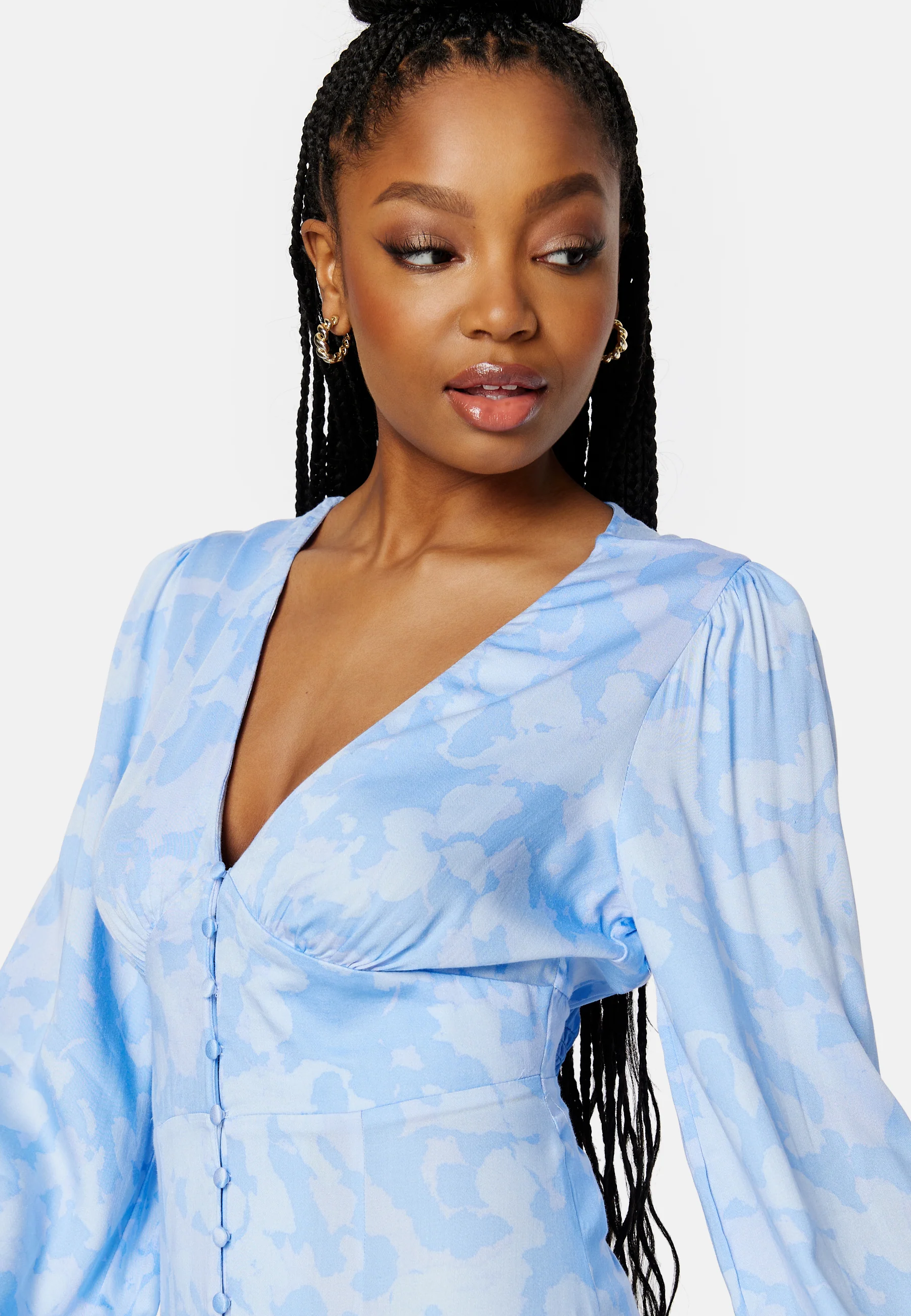 Malin Puff Sleeve Dress - Image 3