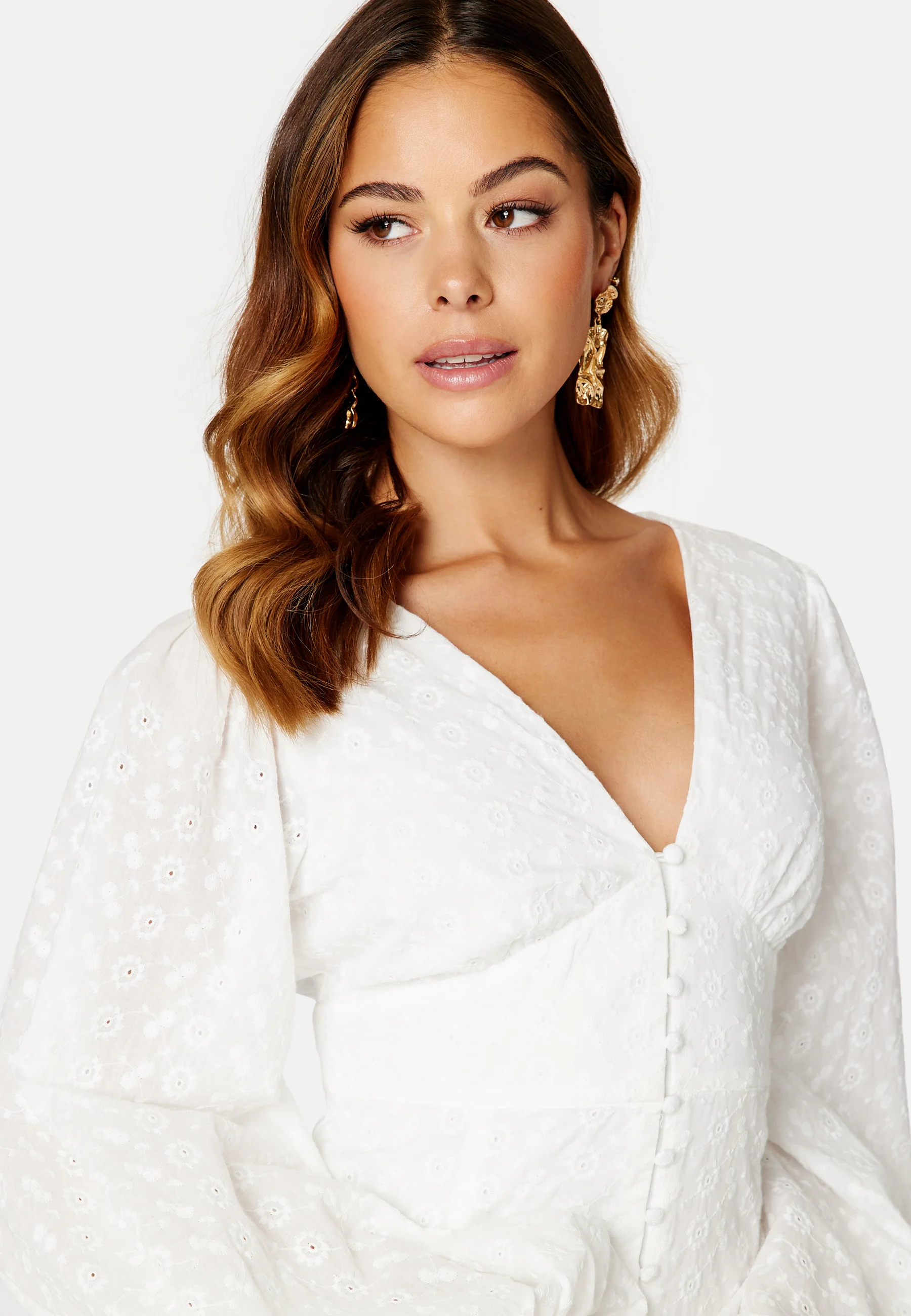 Malina Puff Sleeve Dress - Image 4