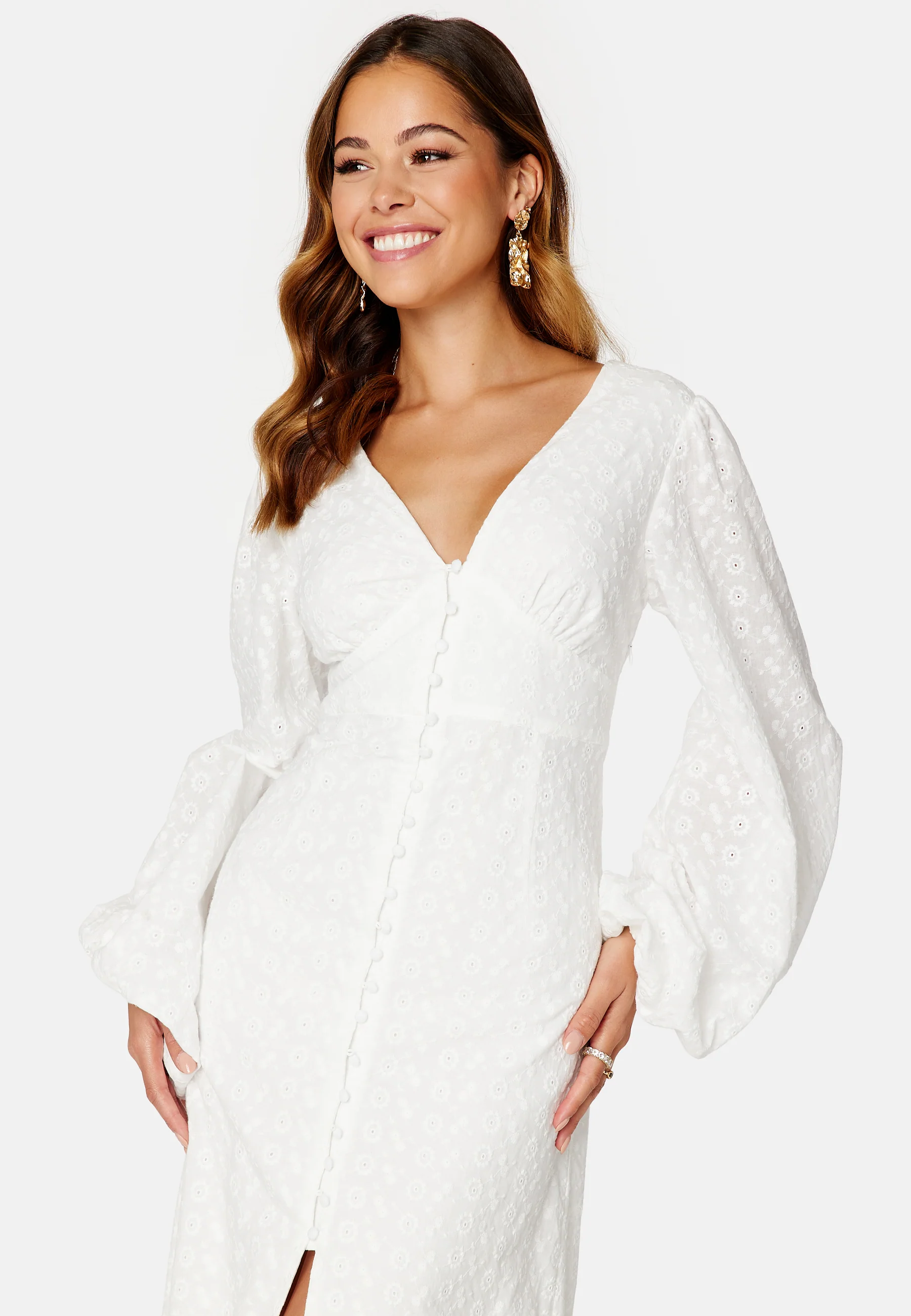 Malina Puff Sleeve Dress - Image 5
