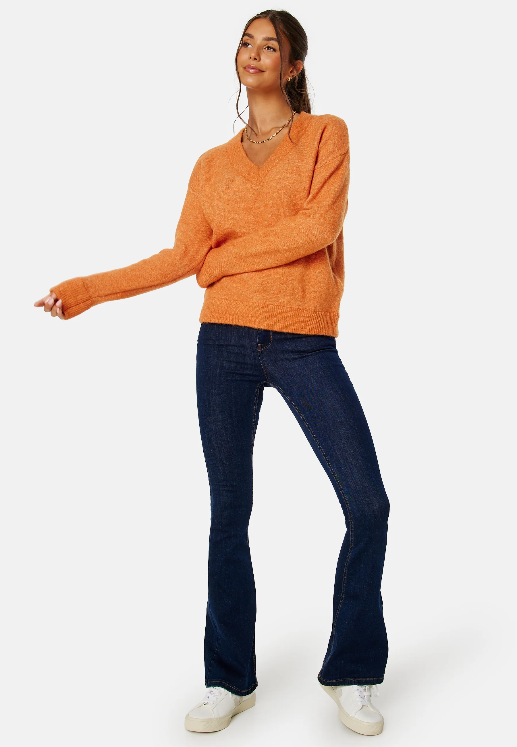 Maline LS Knit V-Neck - Image 2