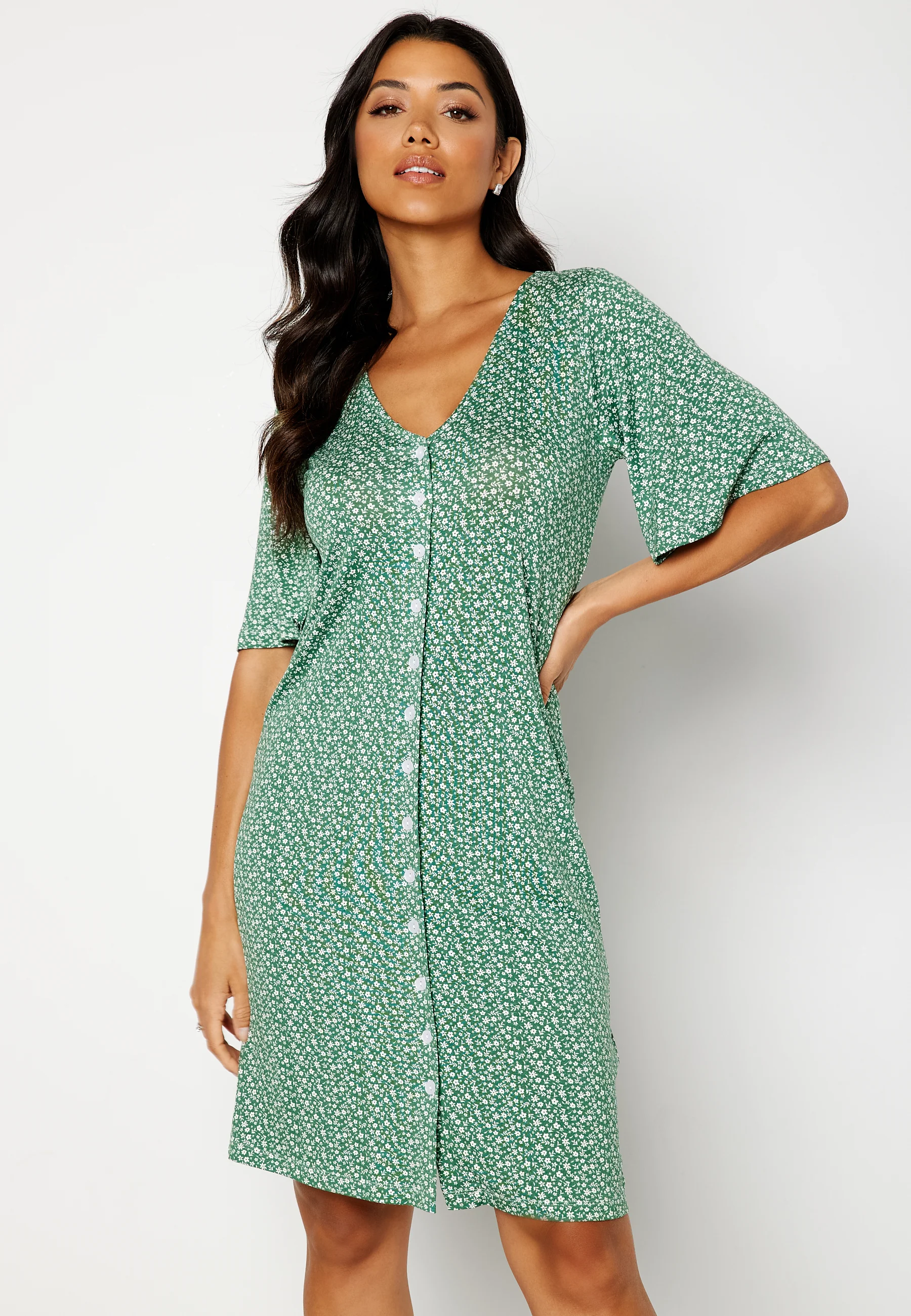 Malini button frill dress - Image 3