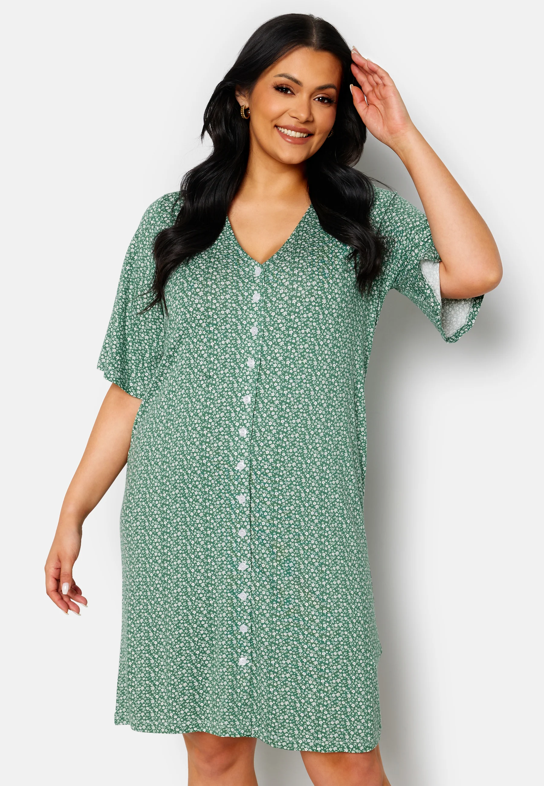 Malini button frill dress - Image 5