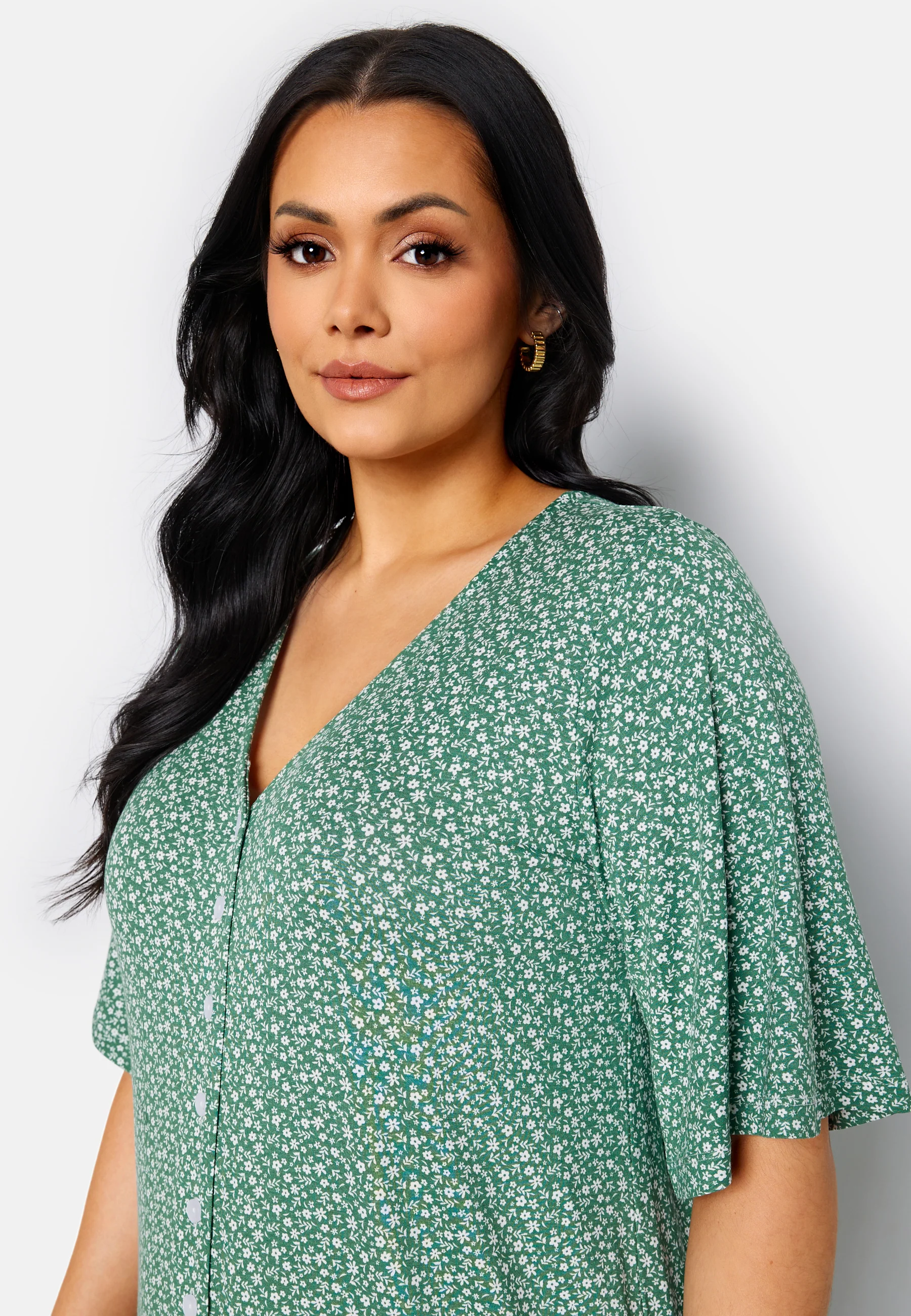 Malini button frill dress - Image 7