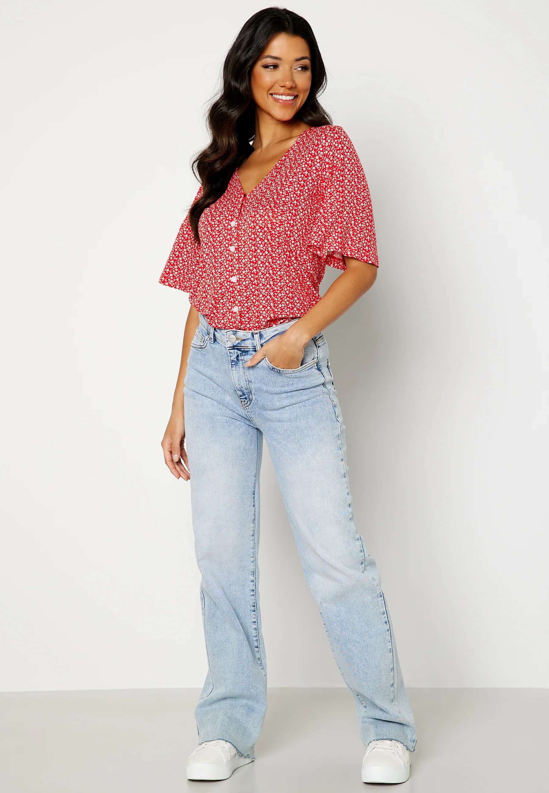 Malini button frill top - Image 2