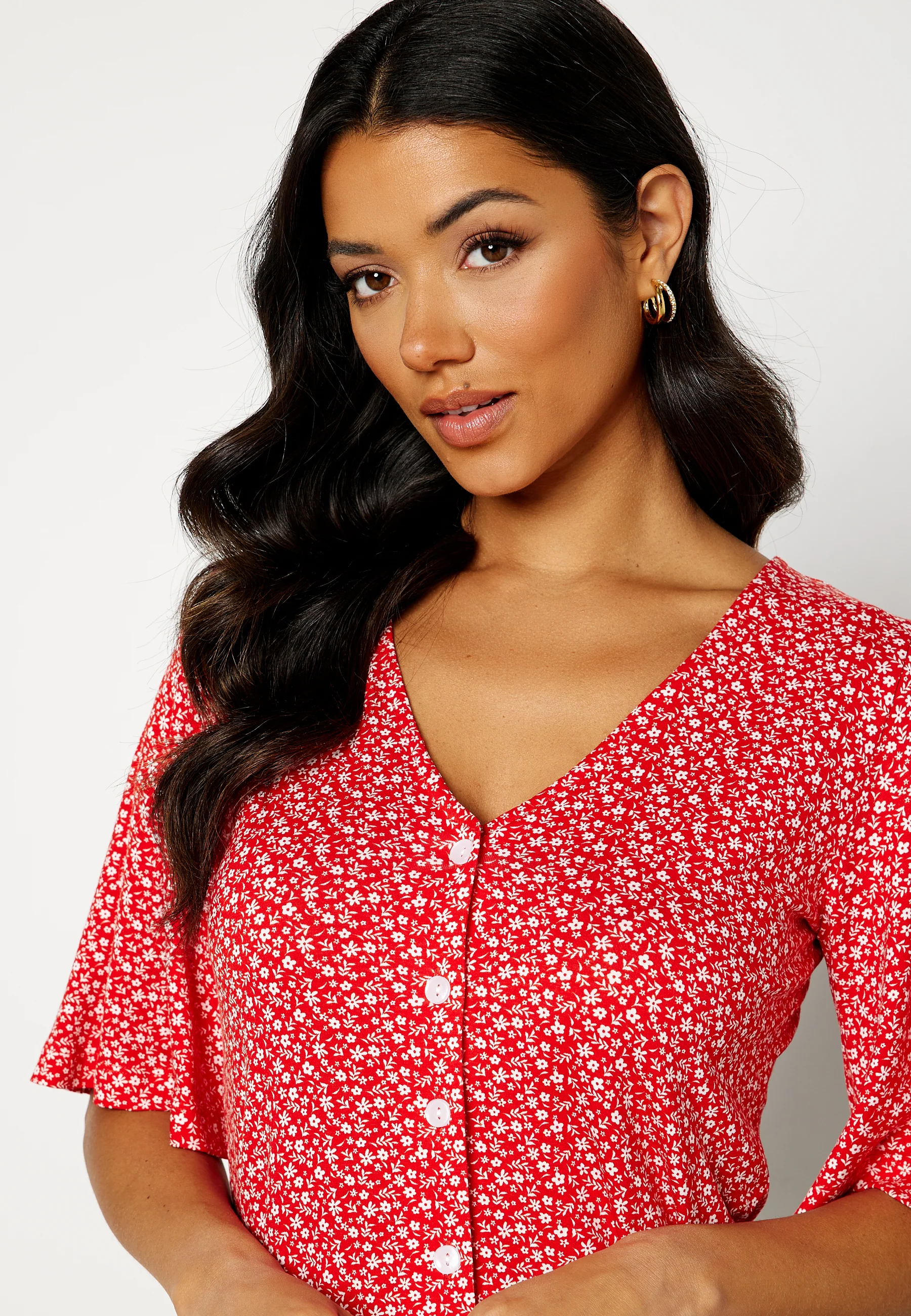 Malini button frill top - Image 4