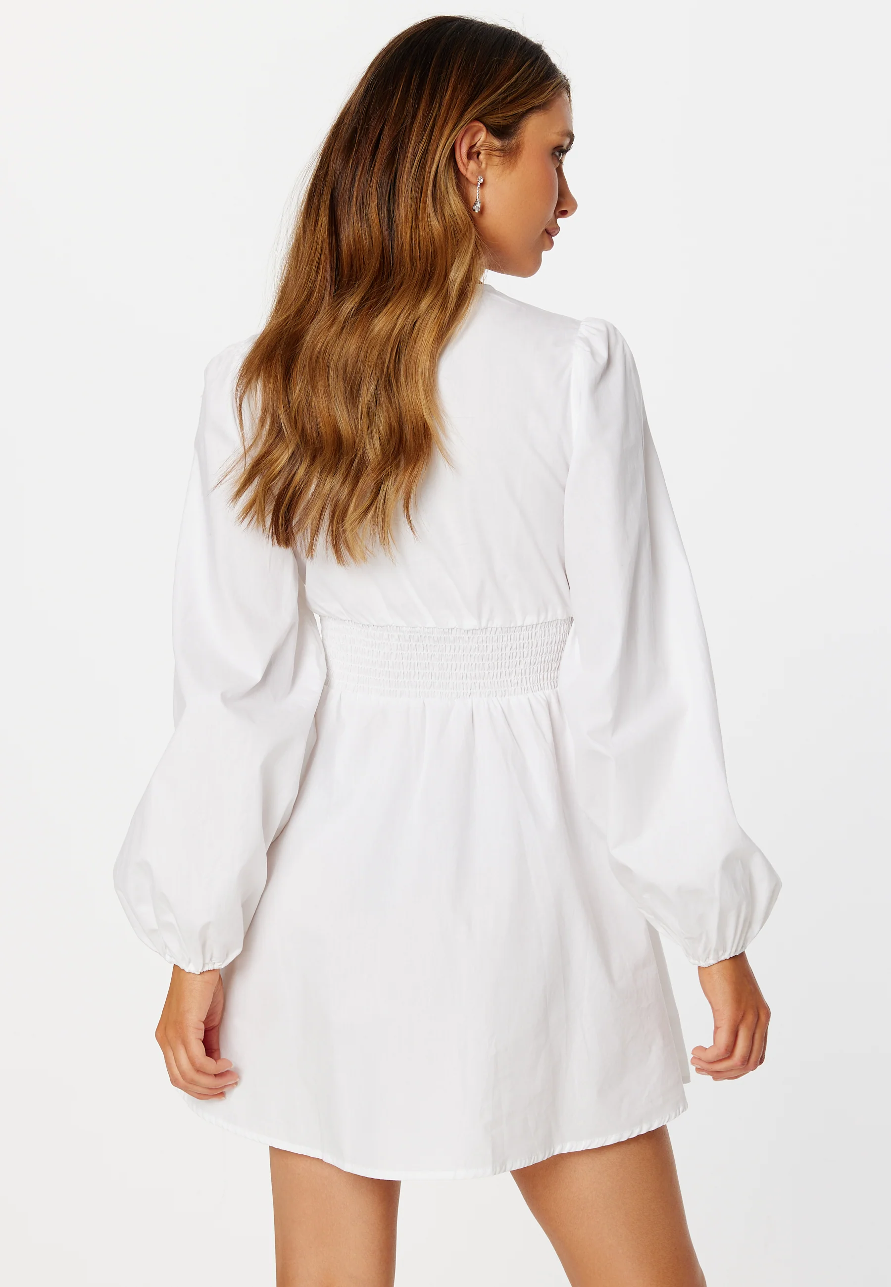 Malunse 7/8 Smock Waist Dress - Image 4