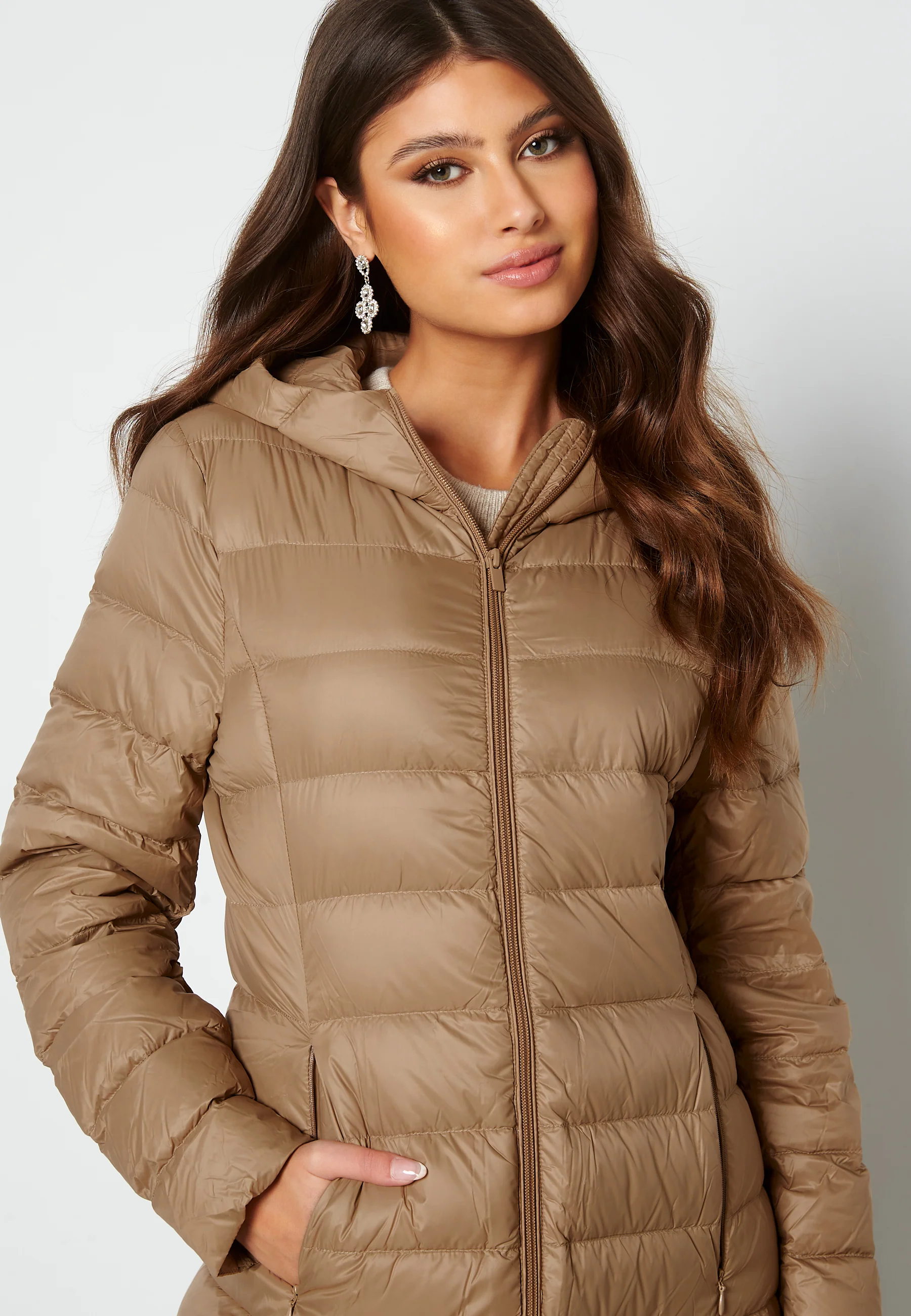 Manya New Long Light Down Jacket - Image 4