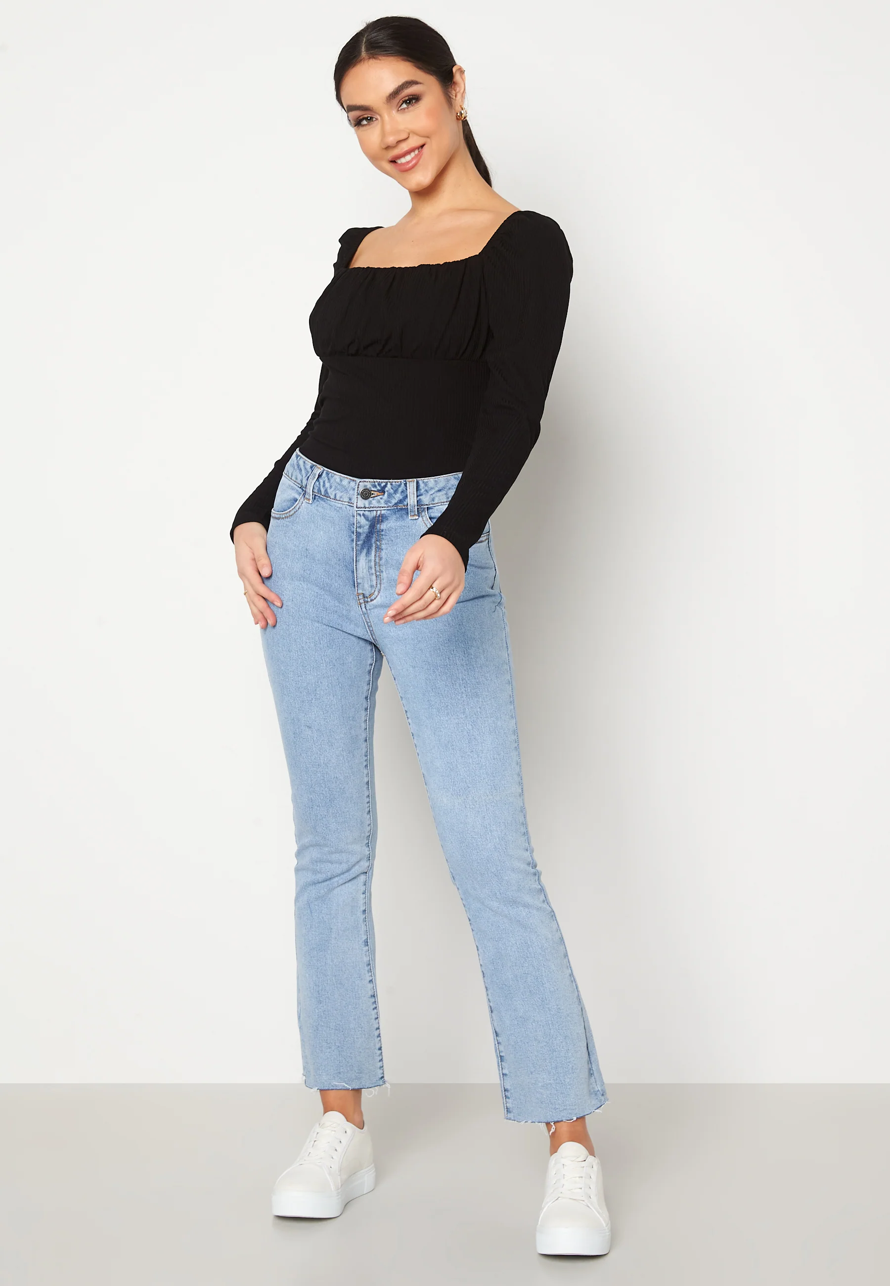 Marina Belle Kickflared Denim Jeans - Image 2