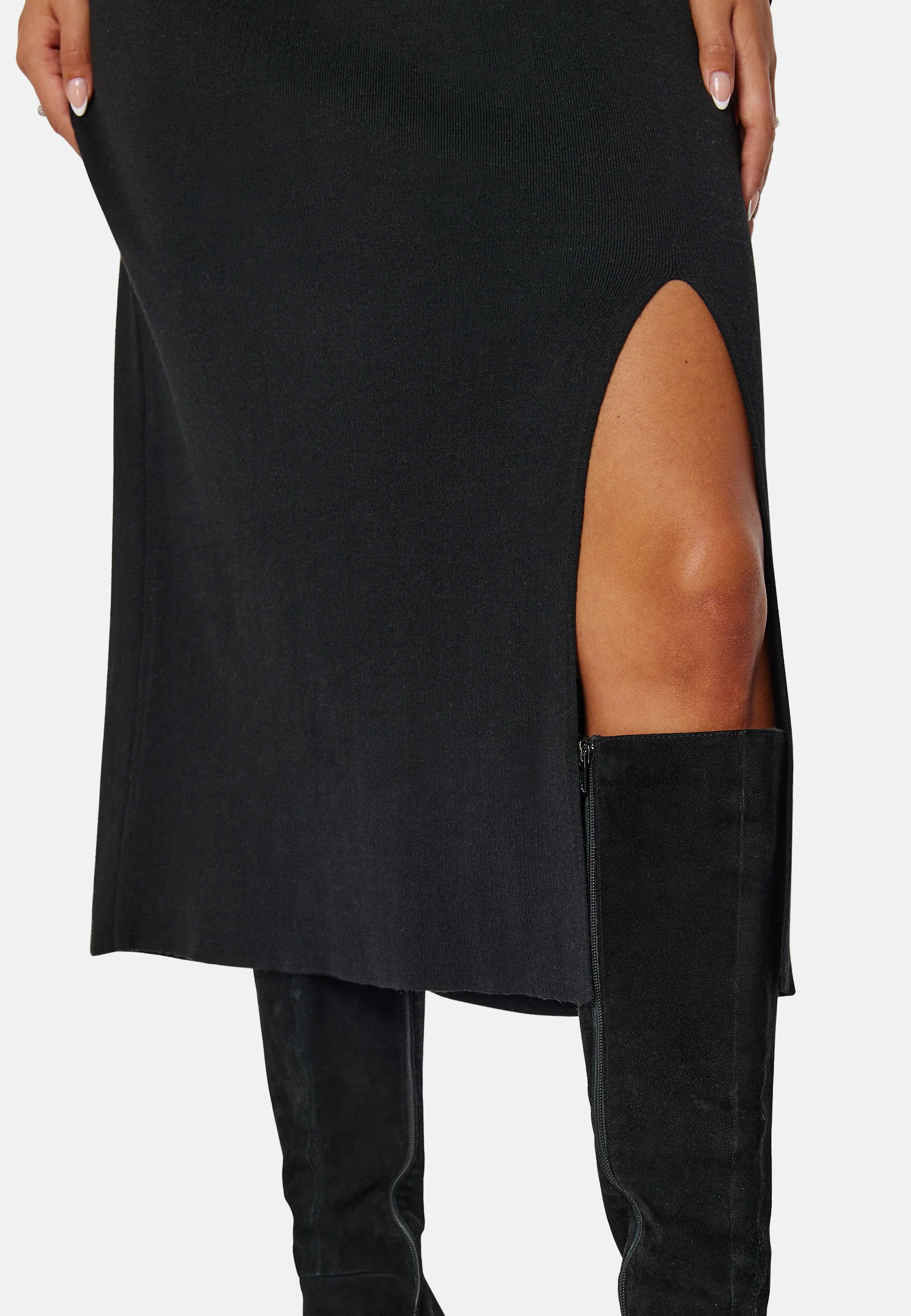 Marla L/S Collar Long Knit Dress - Image 4