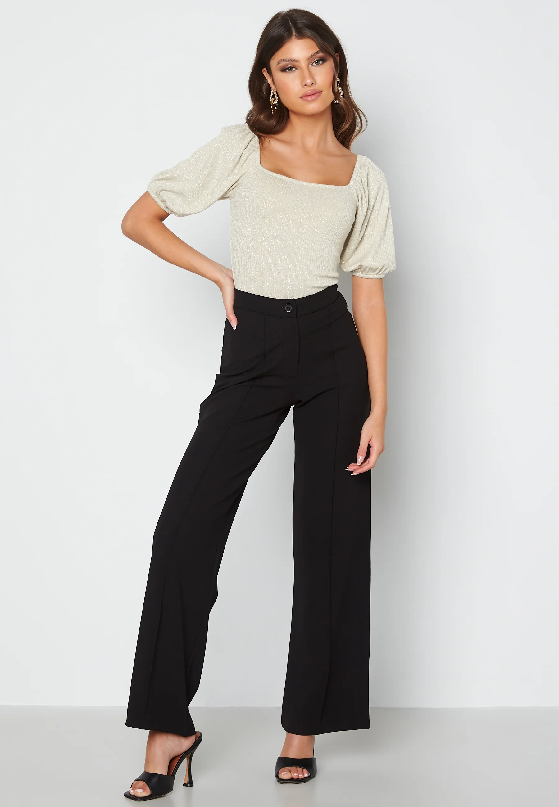 Marlowe puff sleeve sparkling top - Image 2
