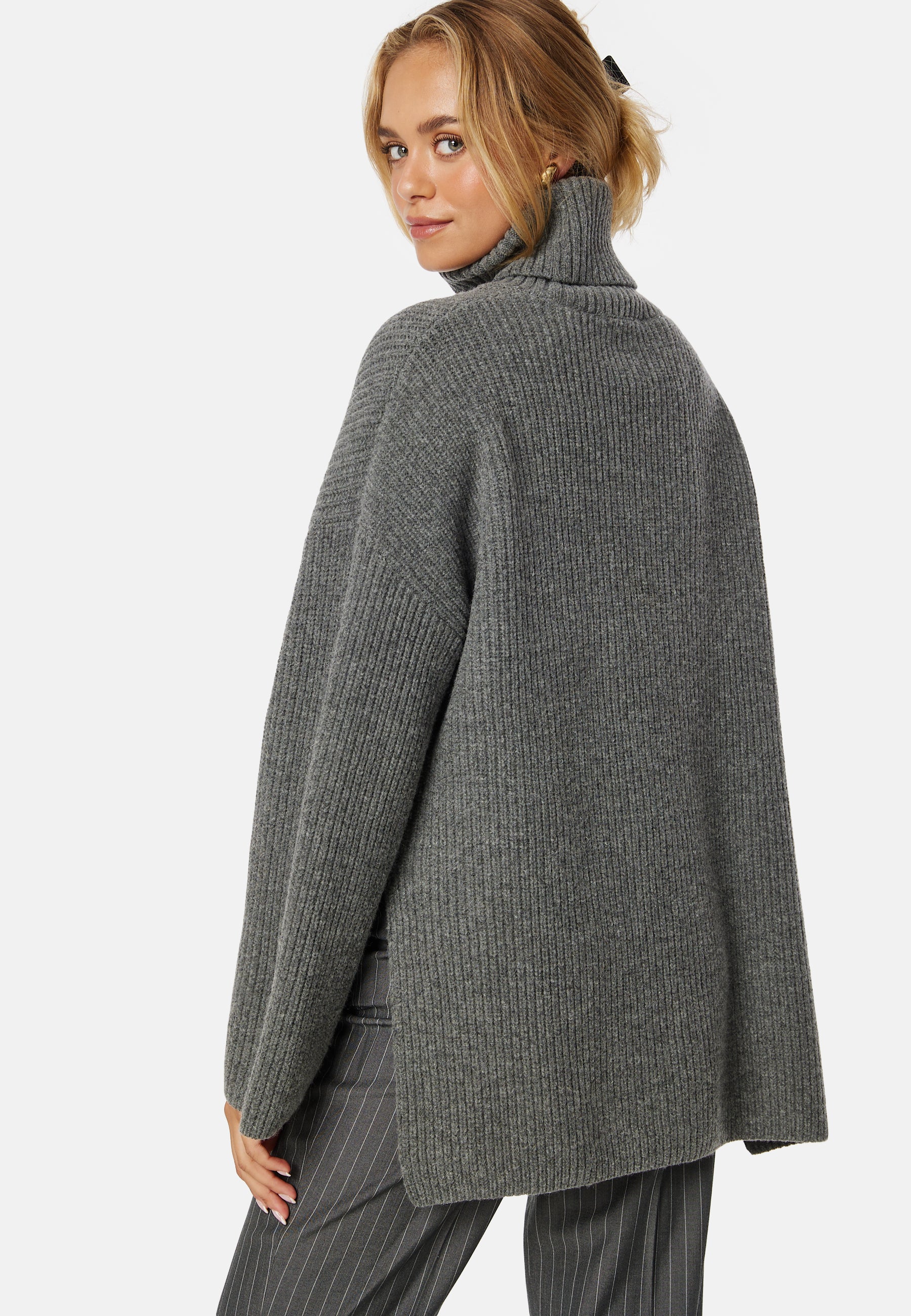 Mary LS Long Knit Roll Neck - Image 2