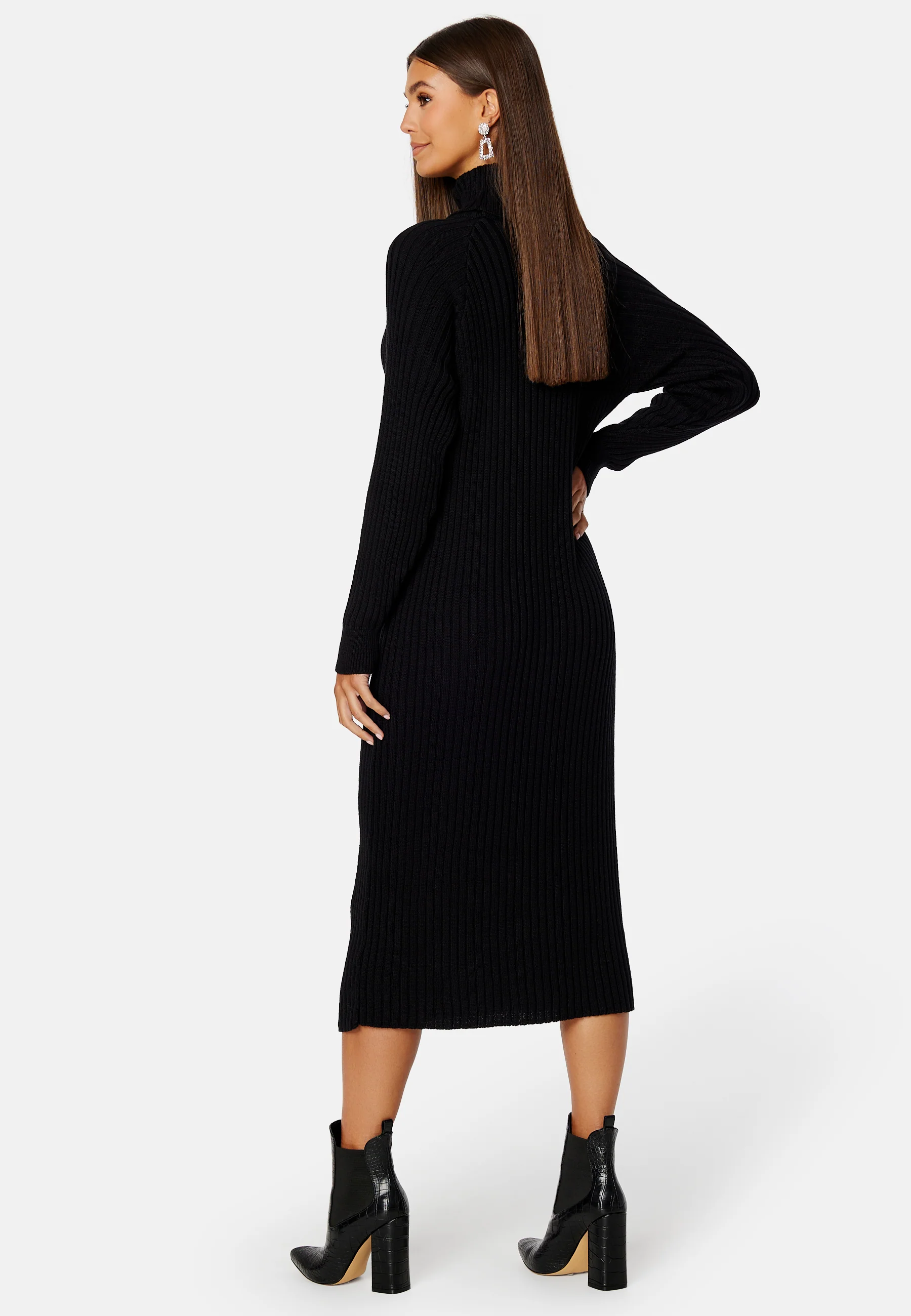 Mavi Knit Midi Rollneck Dress - Image 2