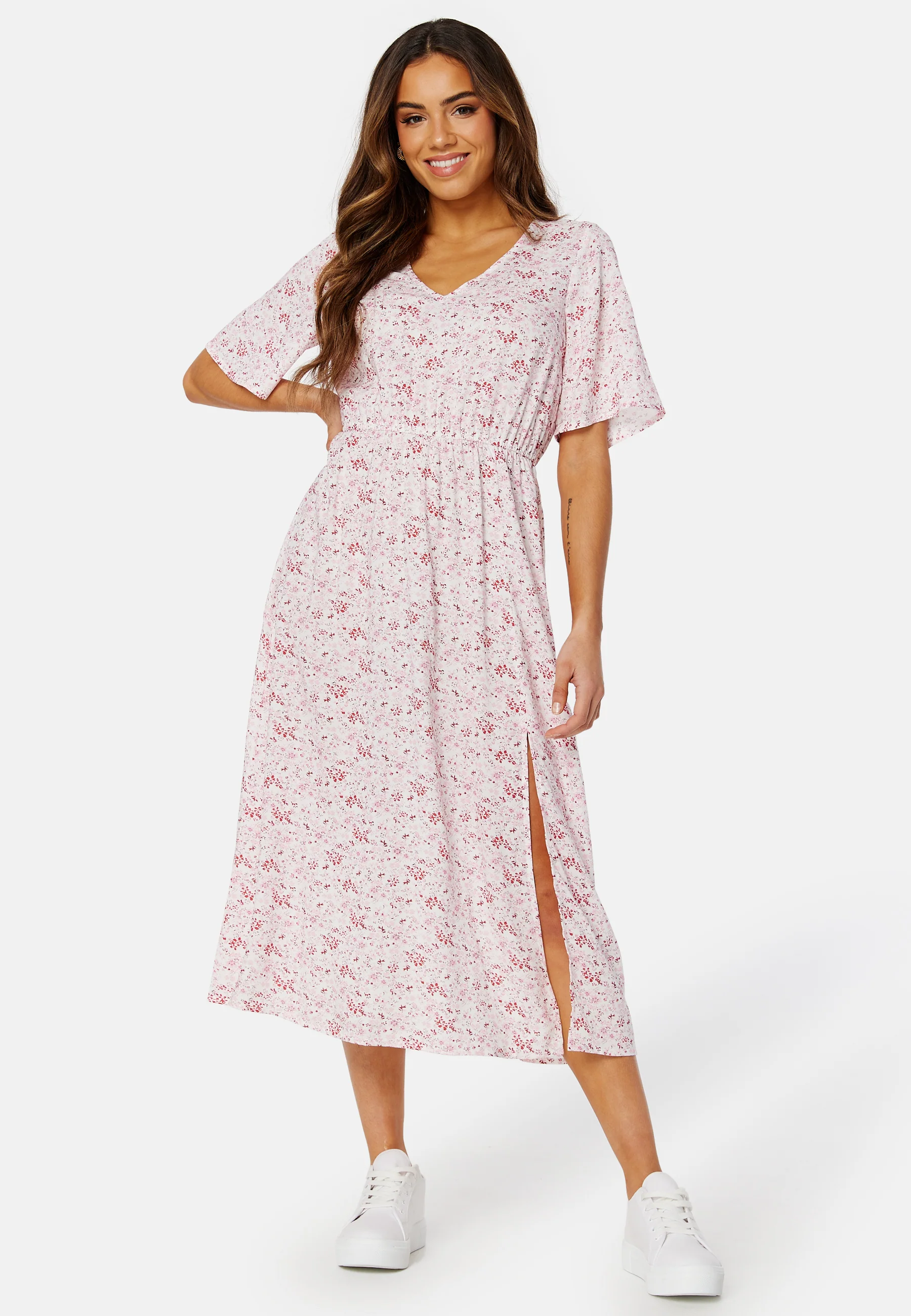 Melanie butterfly sleeve dress