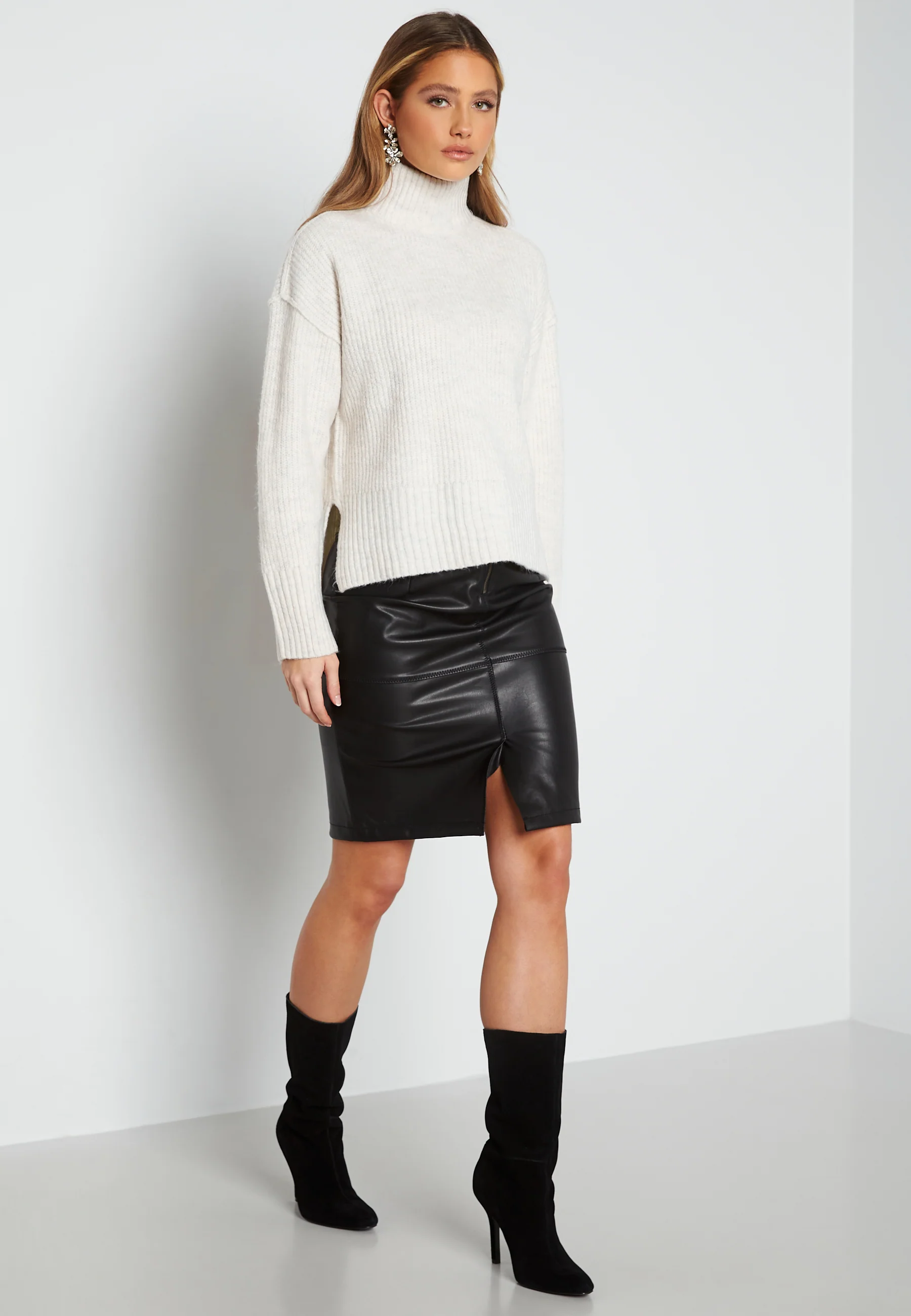 Melia High Neck L/S Knit - Image 2