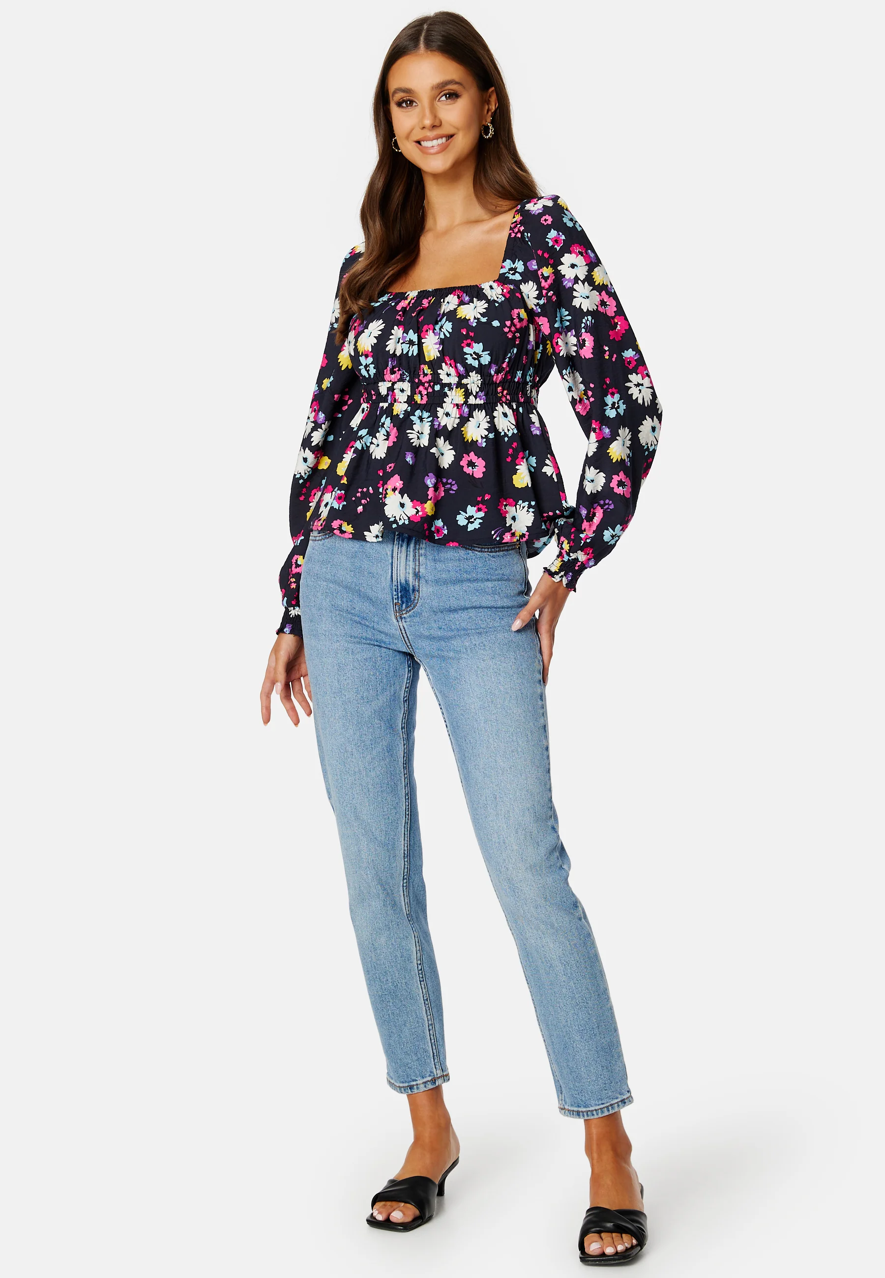 Melisa Life L/S Peplum Top - Image 2